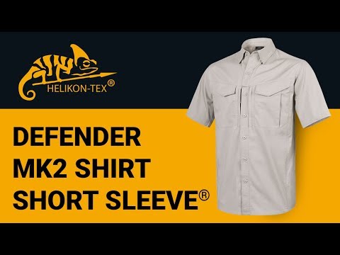 Helikon Defender Mk2 PolyCotton Ripstop Short Sleeve Shirt - Olive Green