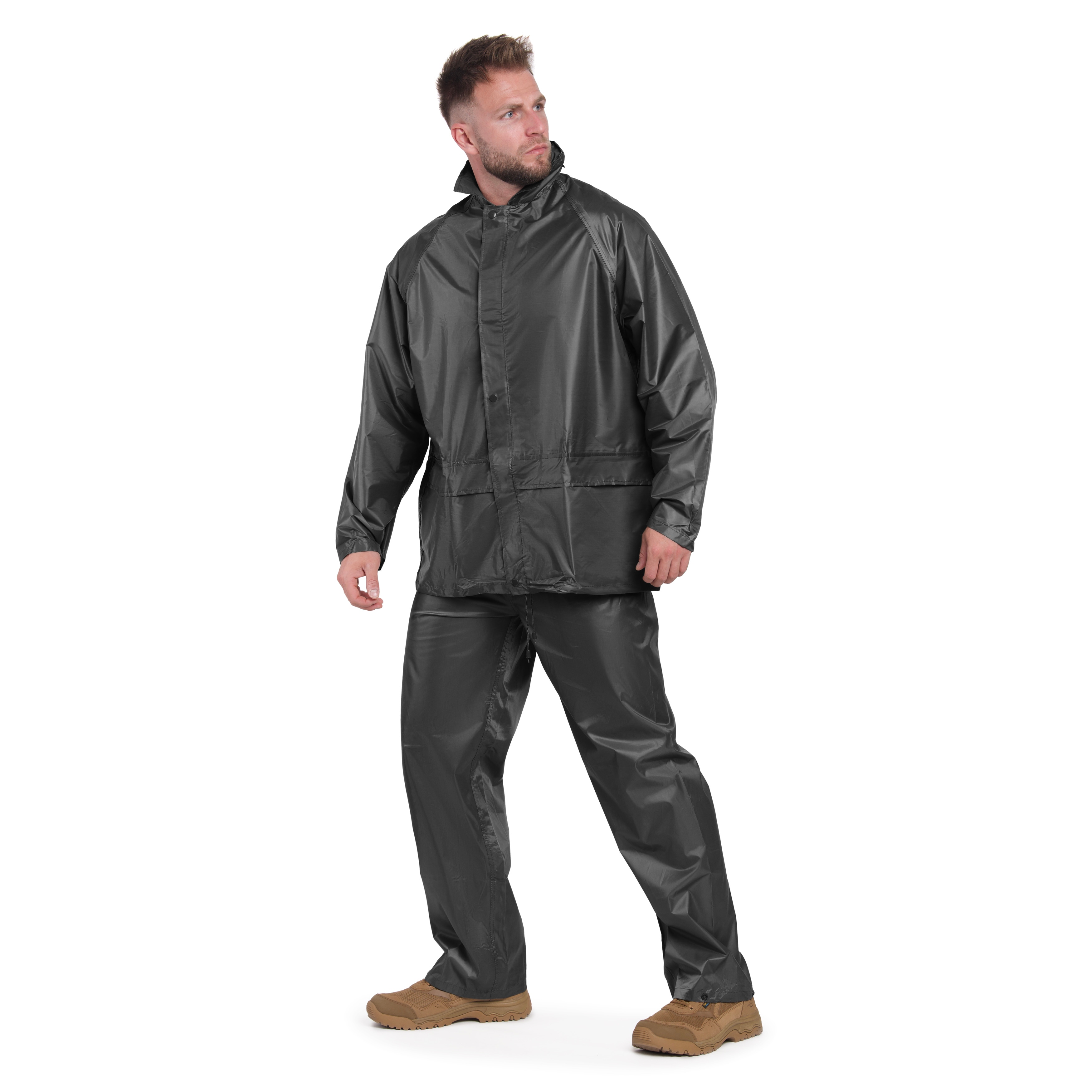 Mil-Tec Rainproof set jacket + pants - Black