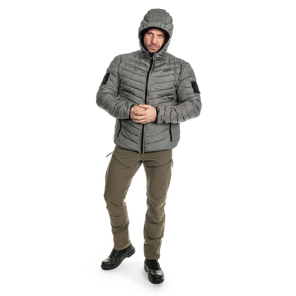 Texar Reverse Reversible Down Jacket - Black/Grey