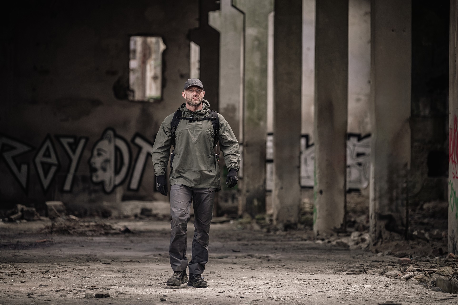 Helikon Windrunner Windshirt WindPac Jacket - Aplha Green