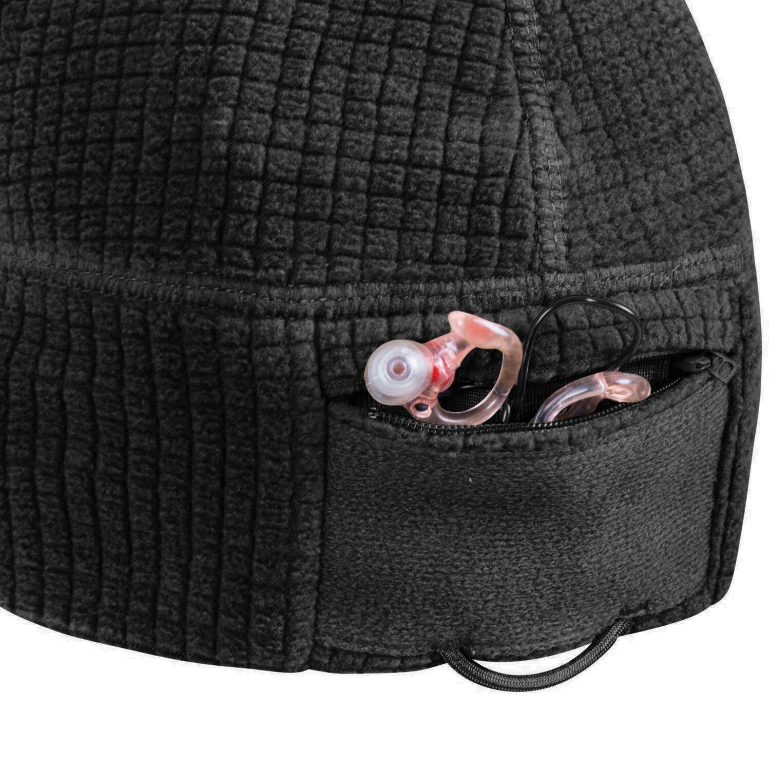 Helikon Range Beanie Grid Fleece - Black