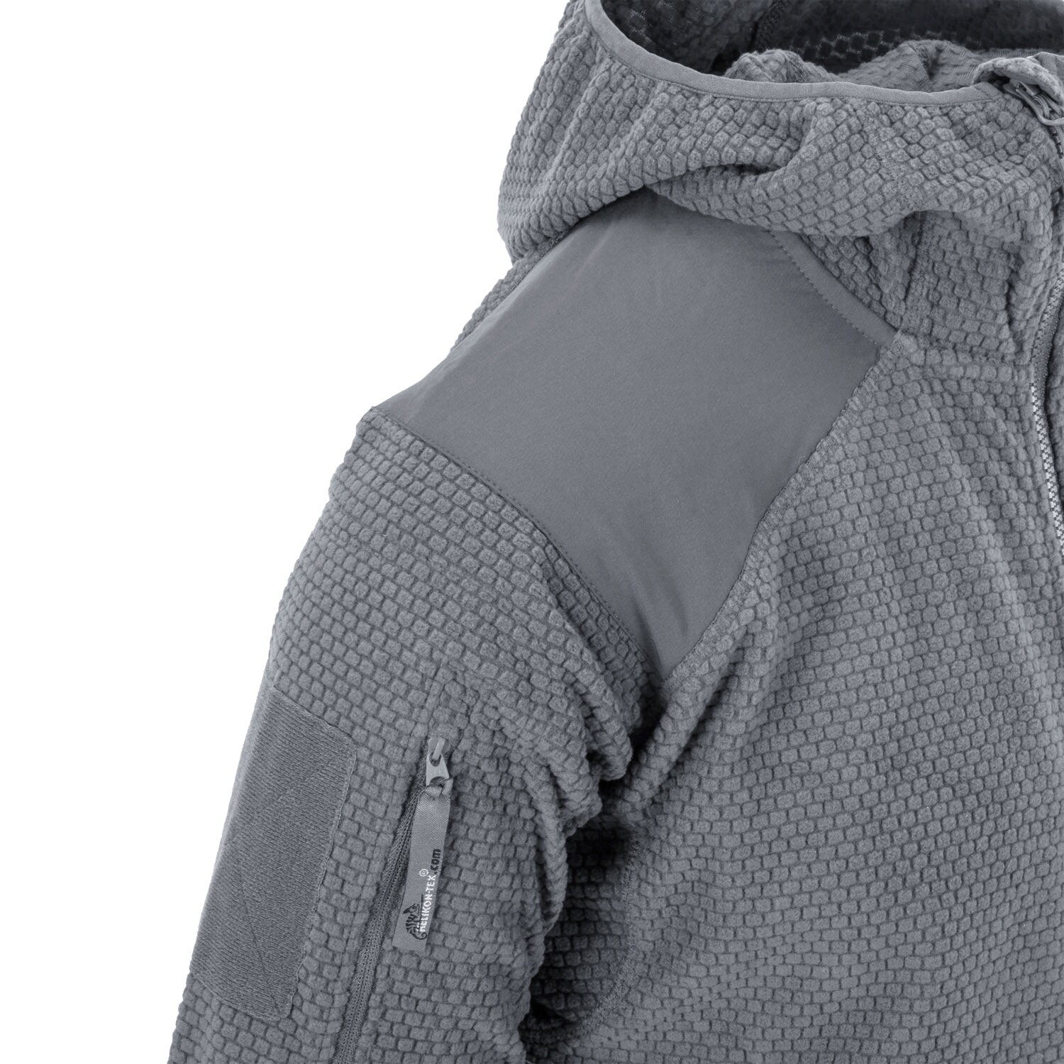 Helikon Alpha Hoodie Grid Fleece - Shadow Grey