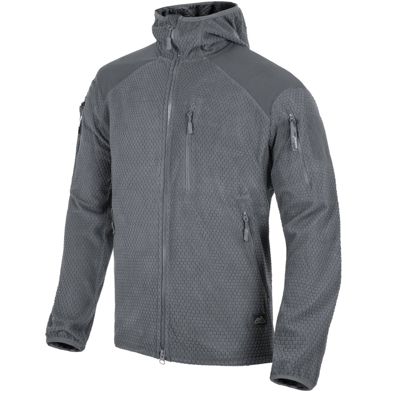 Helikon Alpha Hoodie Grid Fleece - Shadow Grey