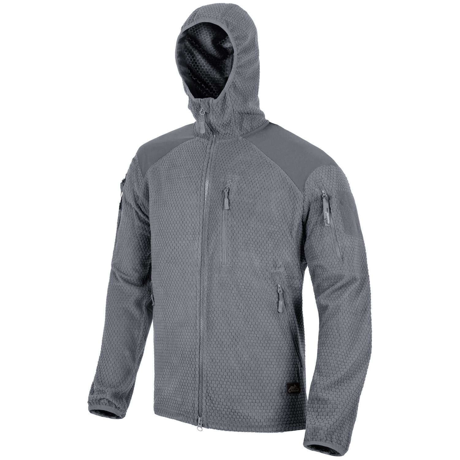 Helikon Alpha Hoodie Grid Fleece - Shadow Grey