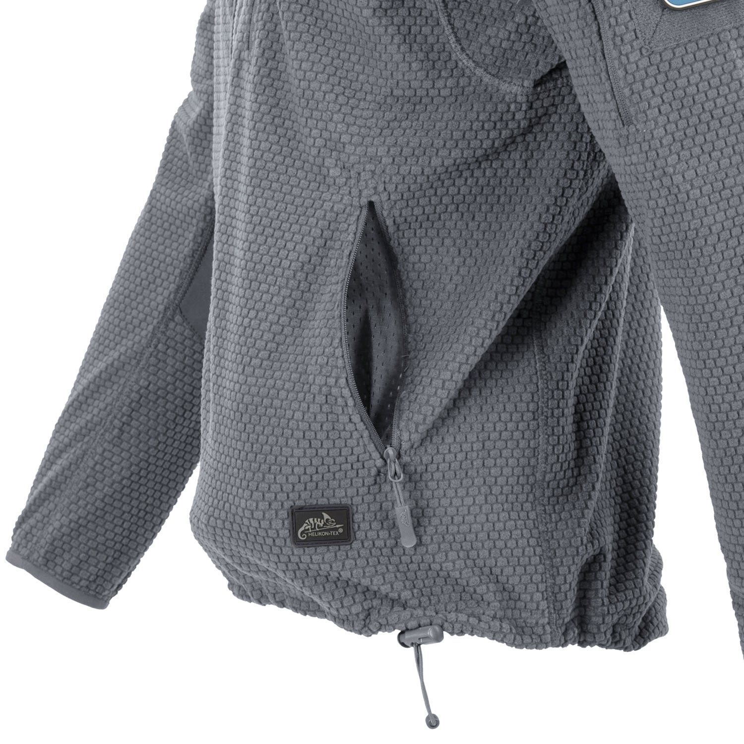 Helikon Alpha Hoodie Grid Fleece - Shadow Grey