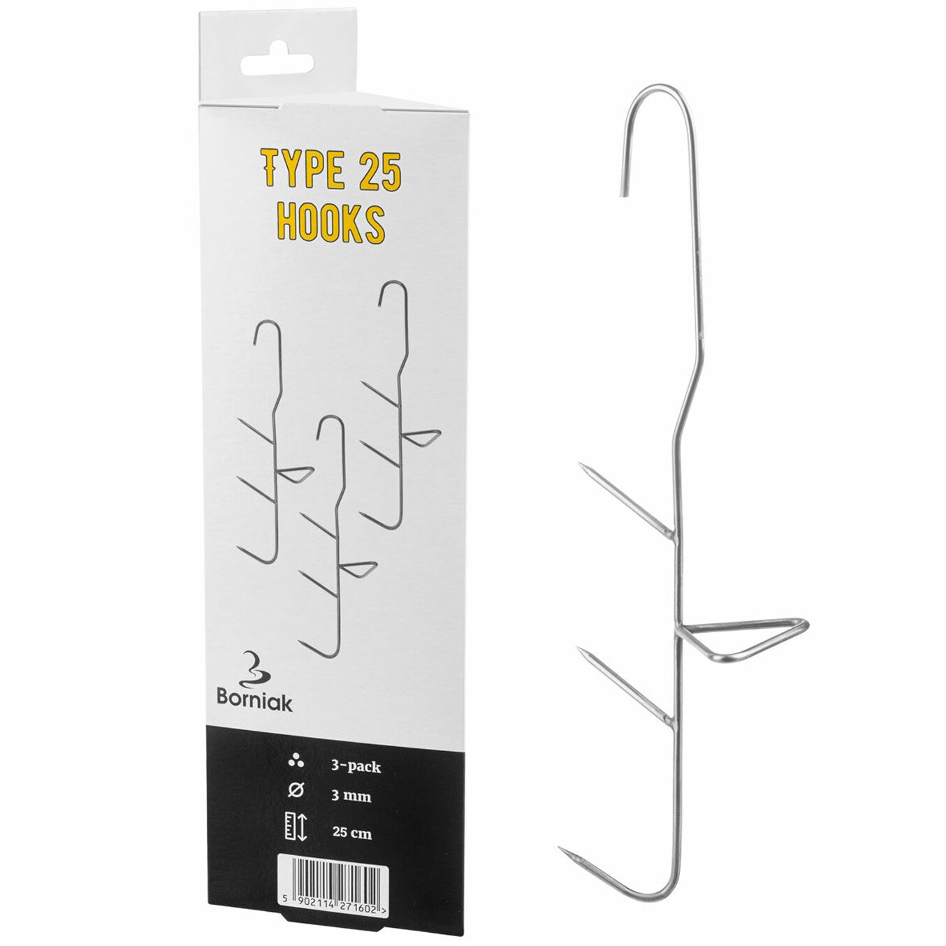 Borniak Smoking Hook Type 25 - 3 pcs.