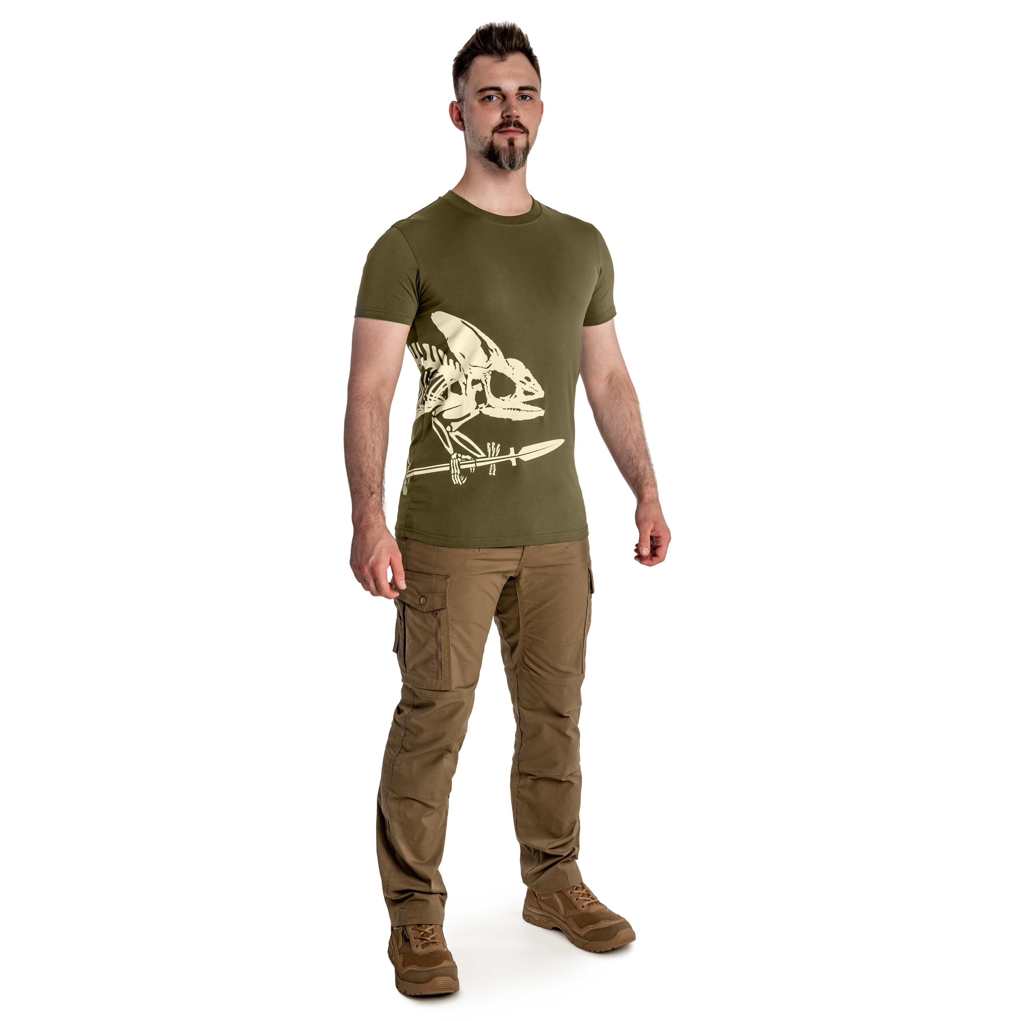 Helikon Full Body Skeleton T-Shirt - Olive Green