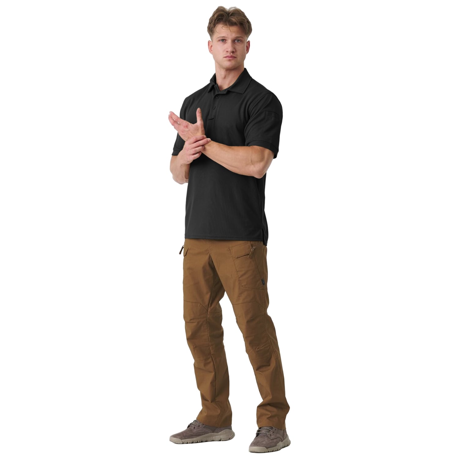 Helikon UTL TopCool Lite Thermoactive Polo Shirt - Black