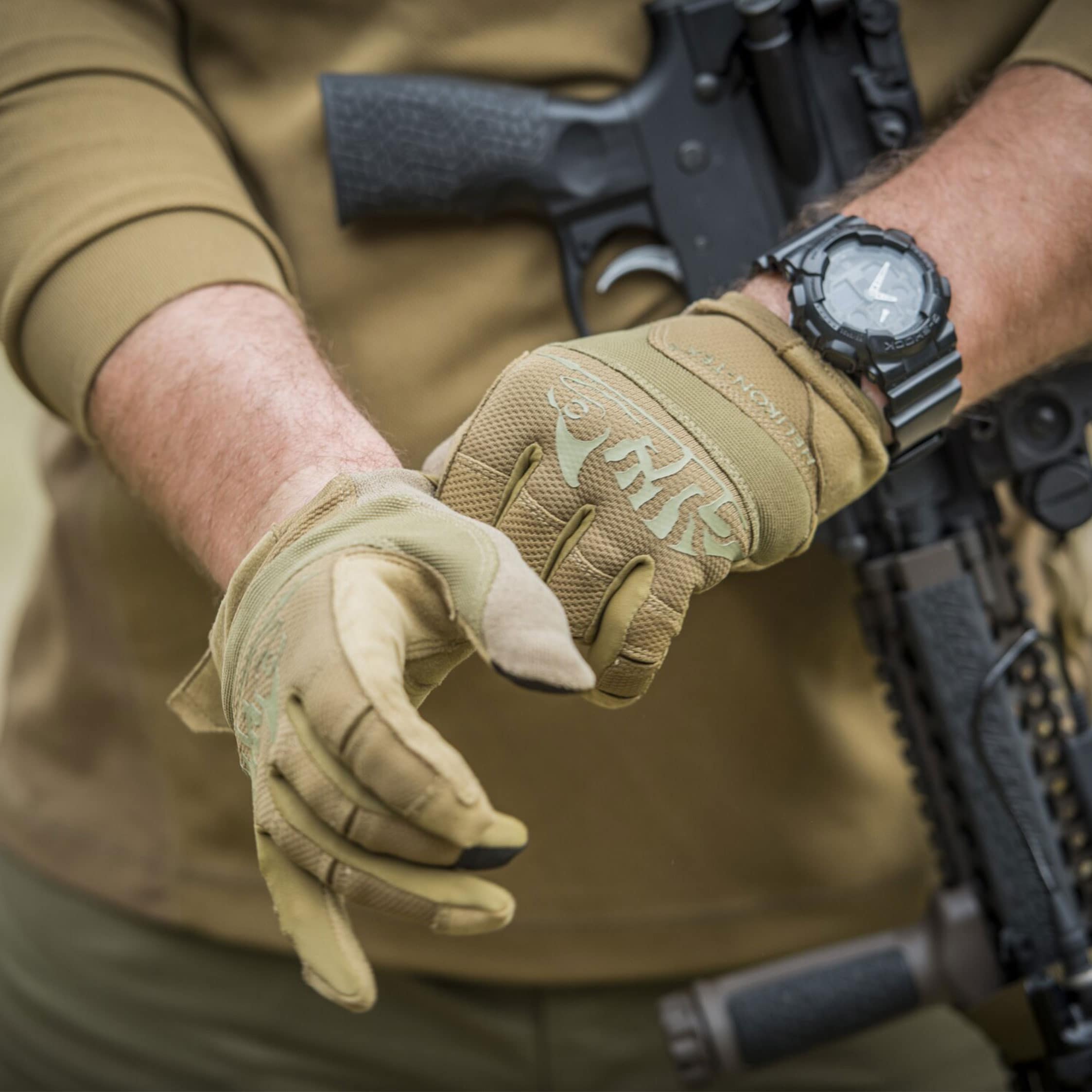 Helikon Range Tactical Gloves - Coyote/Adaptive Green