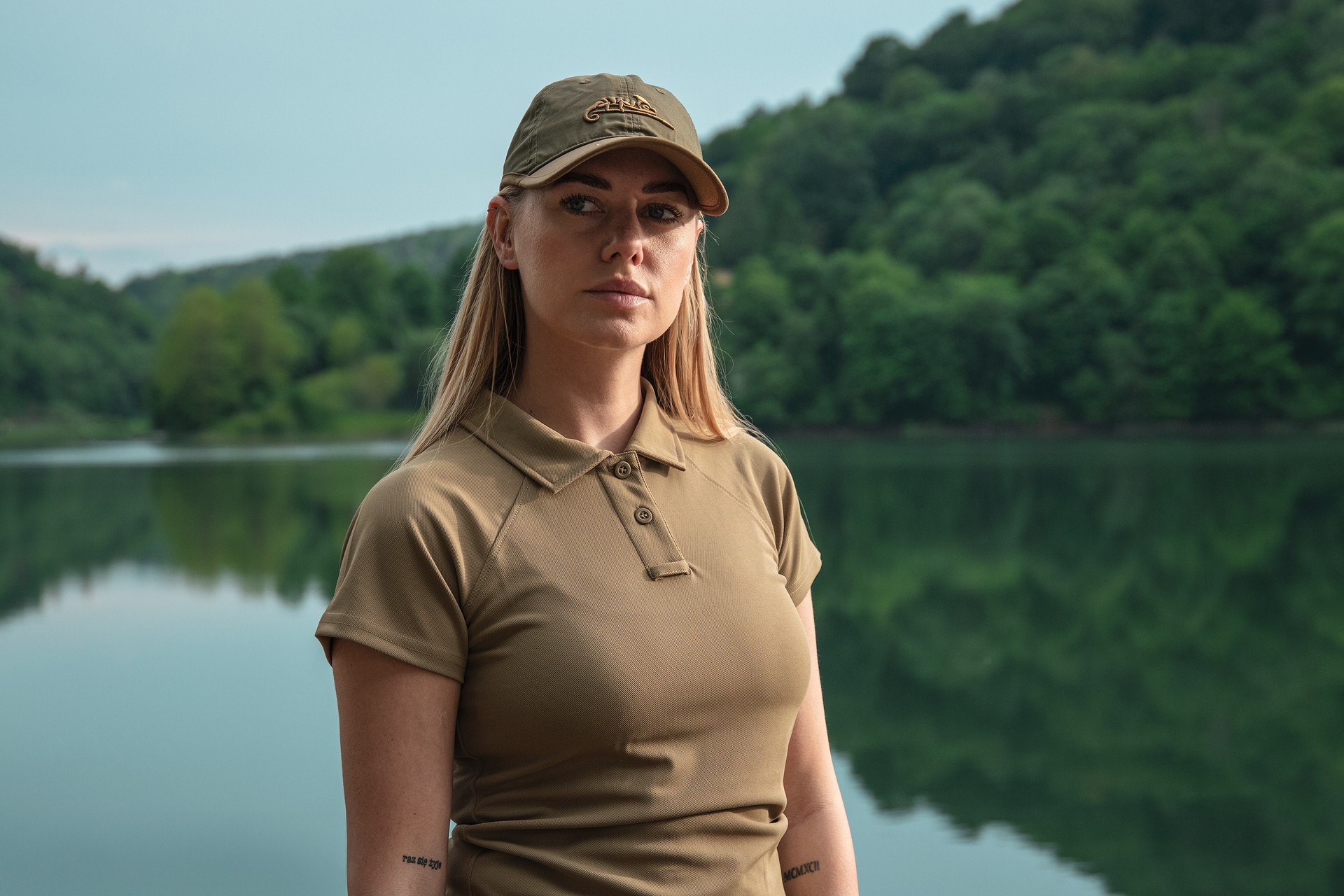 Helikon Women's UTL TopCool Lite Thermoactive Polo Shirt - Khaki