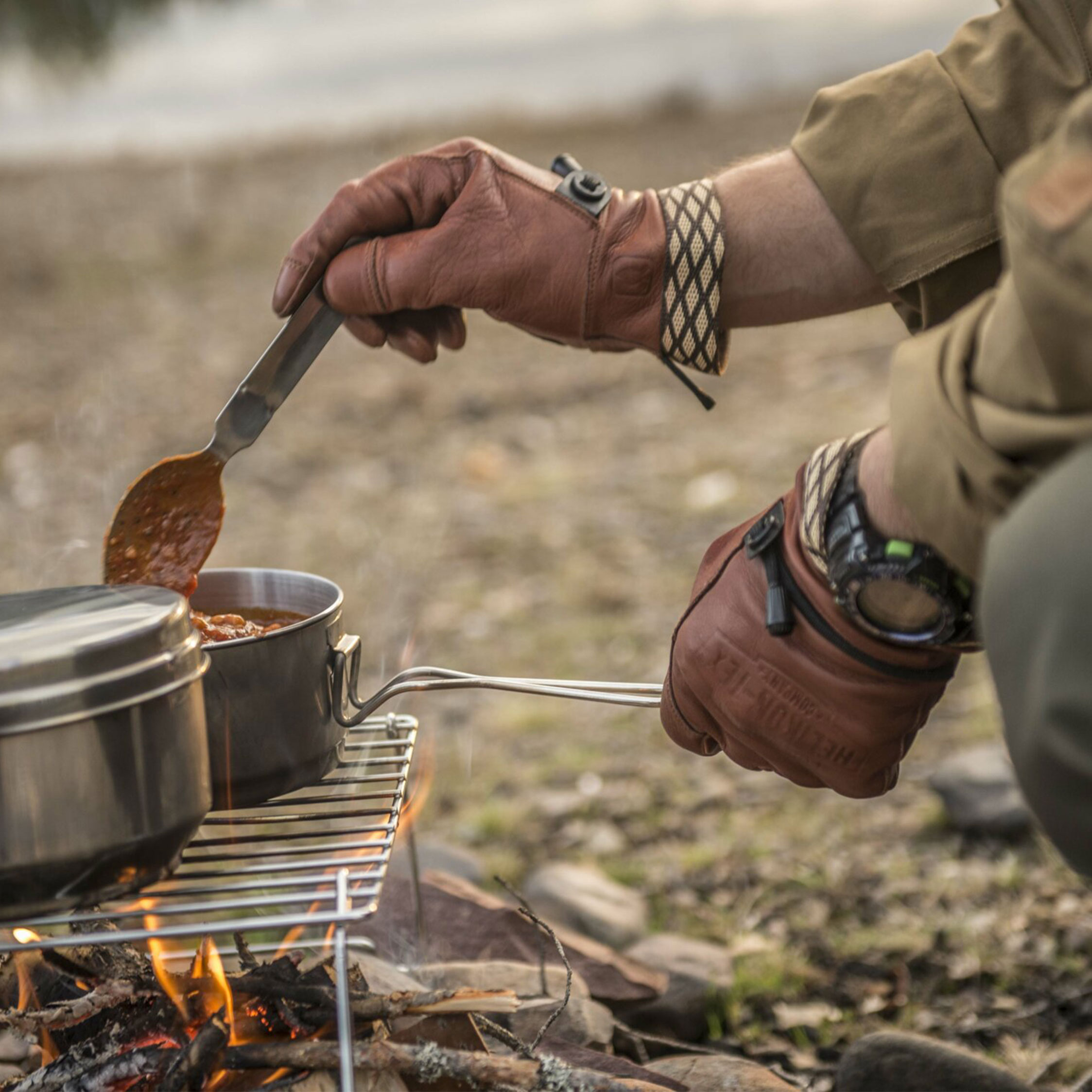 Helikon Woodcrafter Gloves - U.S. Brown