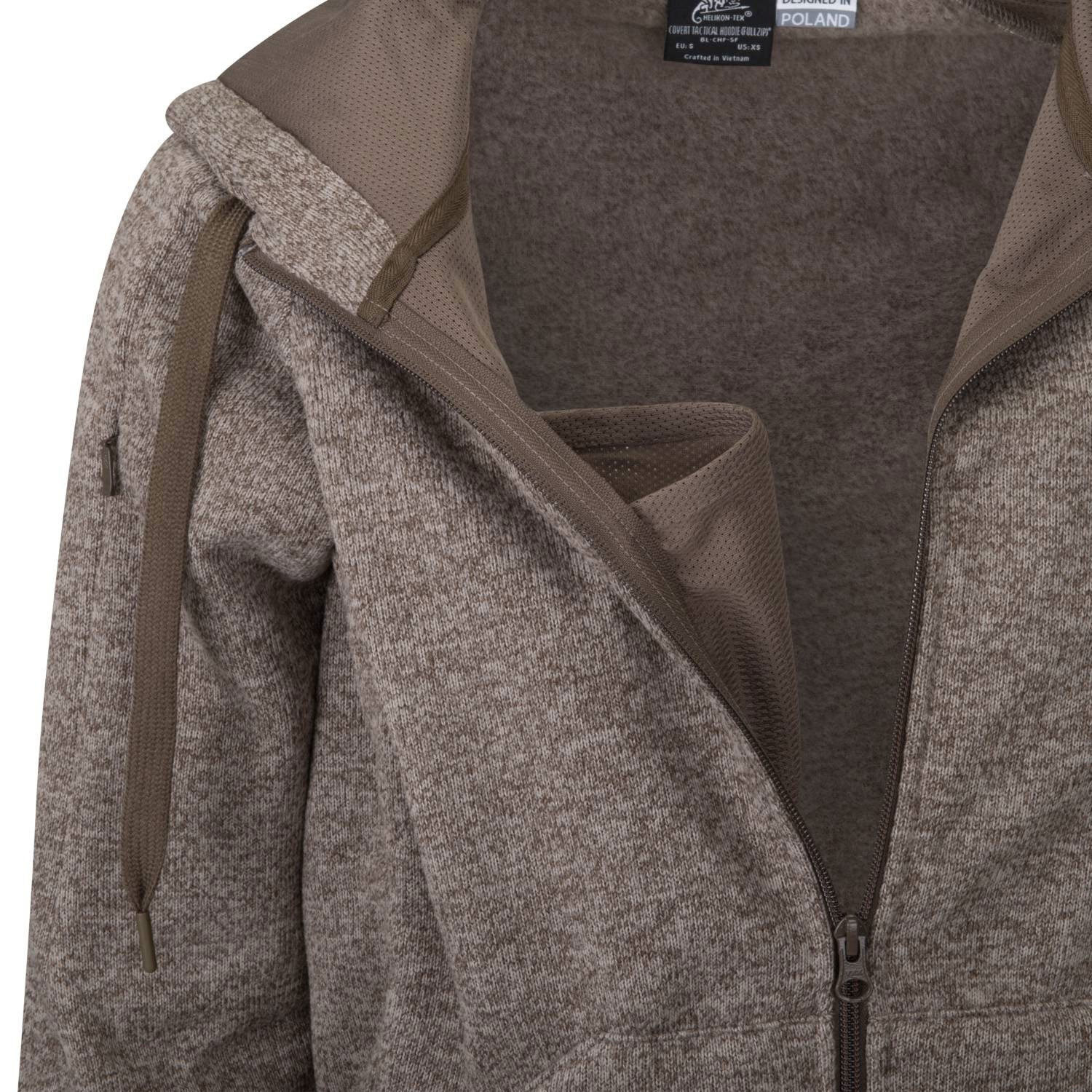 Helikon Covert Tactical Hoodie - Light Brown Melange