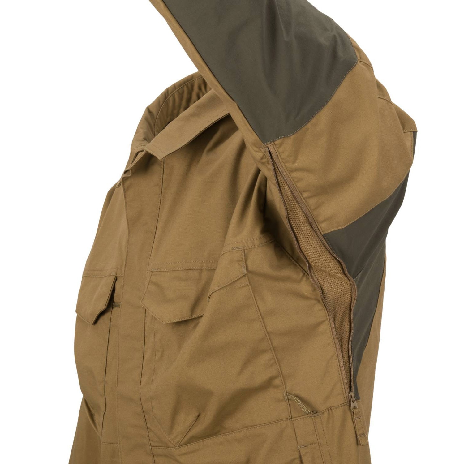 Helikon-Tex Woodsman Long Sleeve Shirt - Coyote/Taiga Green