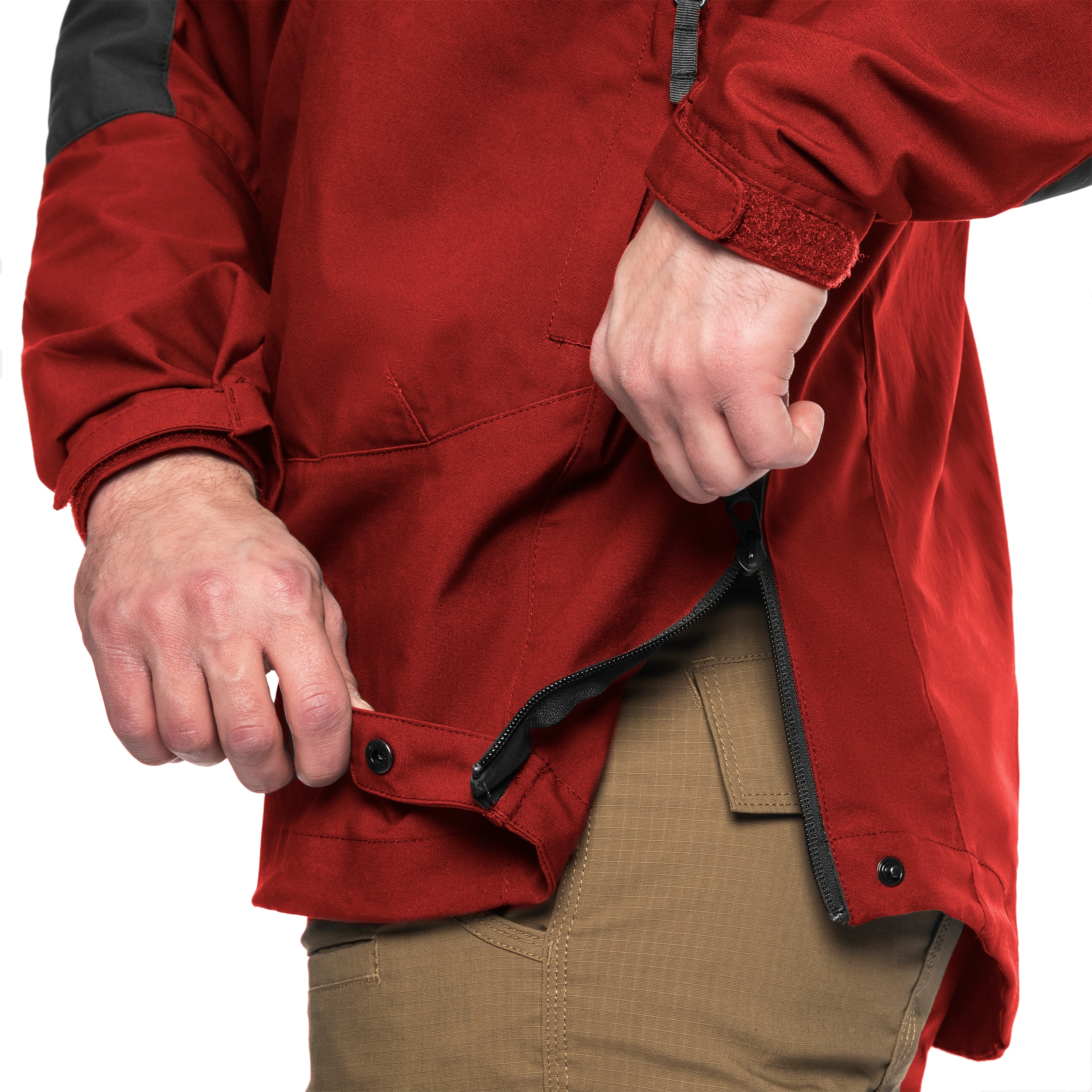 Helikon Woodsman Anorak Jacket - Crimson Sky/Ash Grey