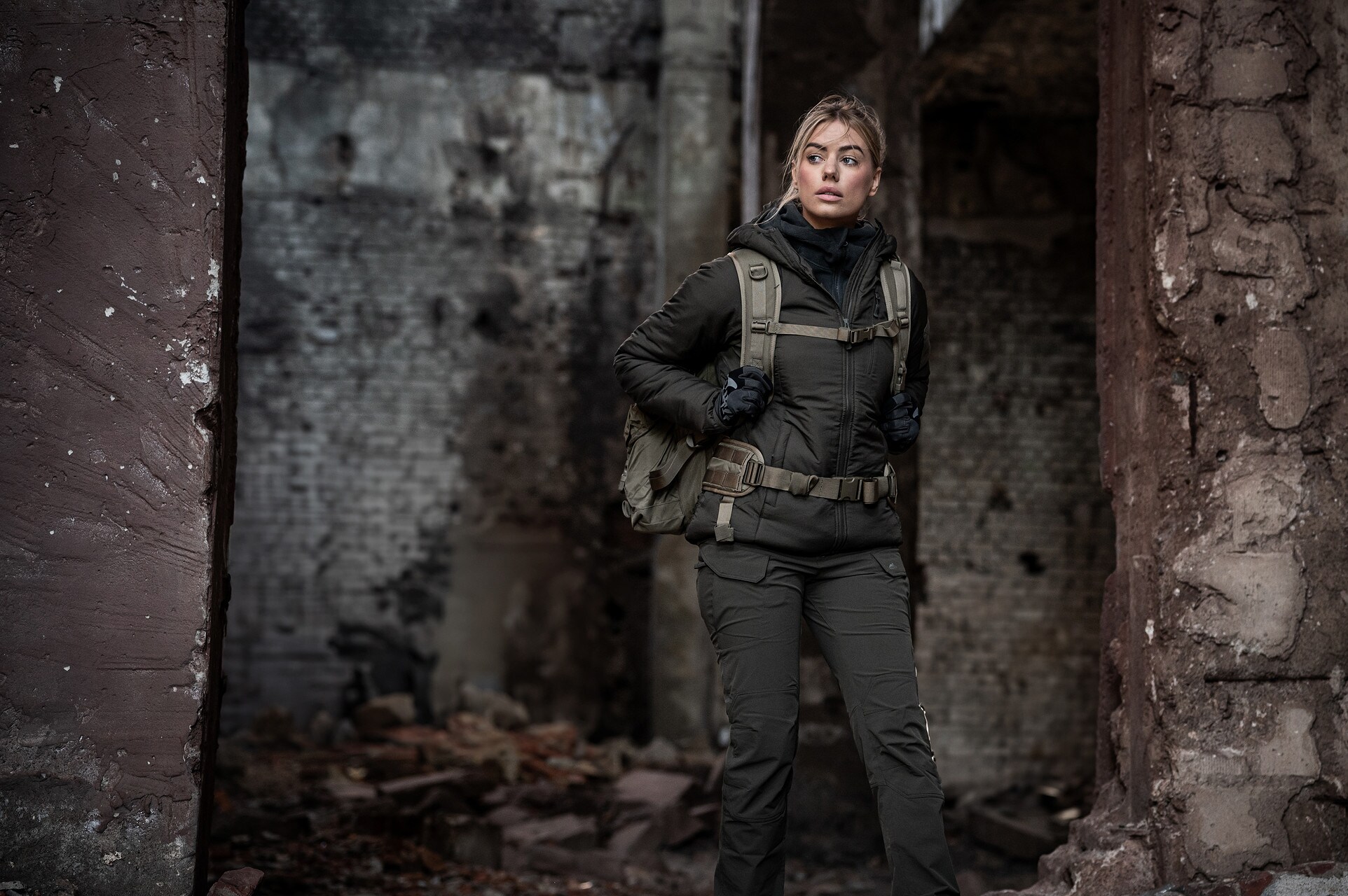 Helikon Wolfhound Hoodie women's Jacket - Taiga Green