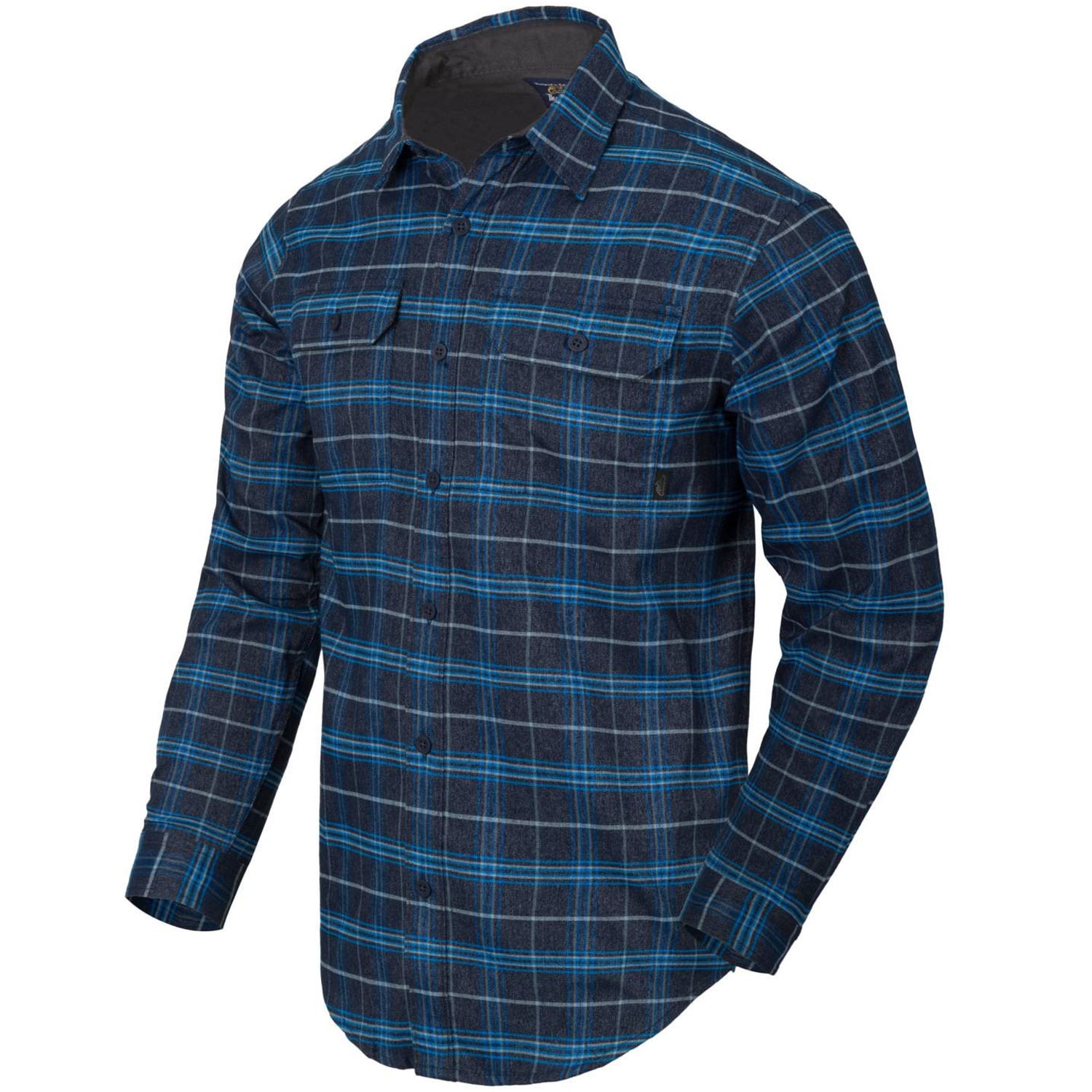 Helikon GreyMan Polyester/Nylon Shirt - Blue Stonework Plaid