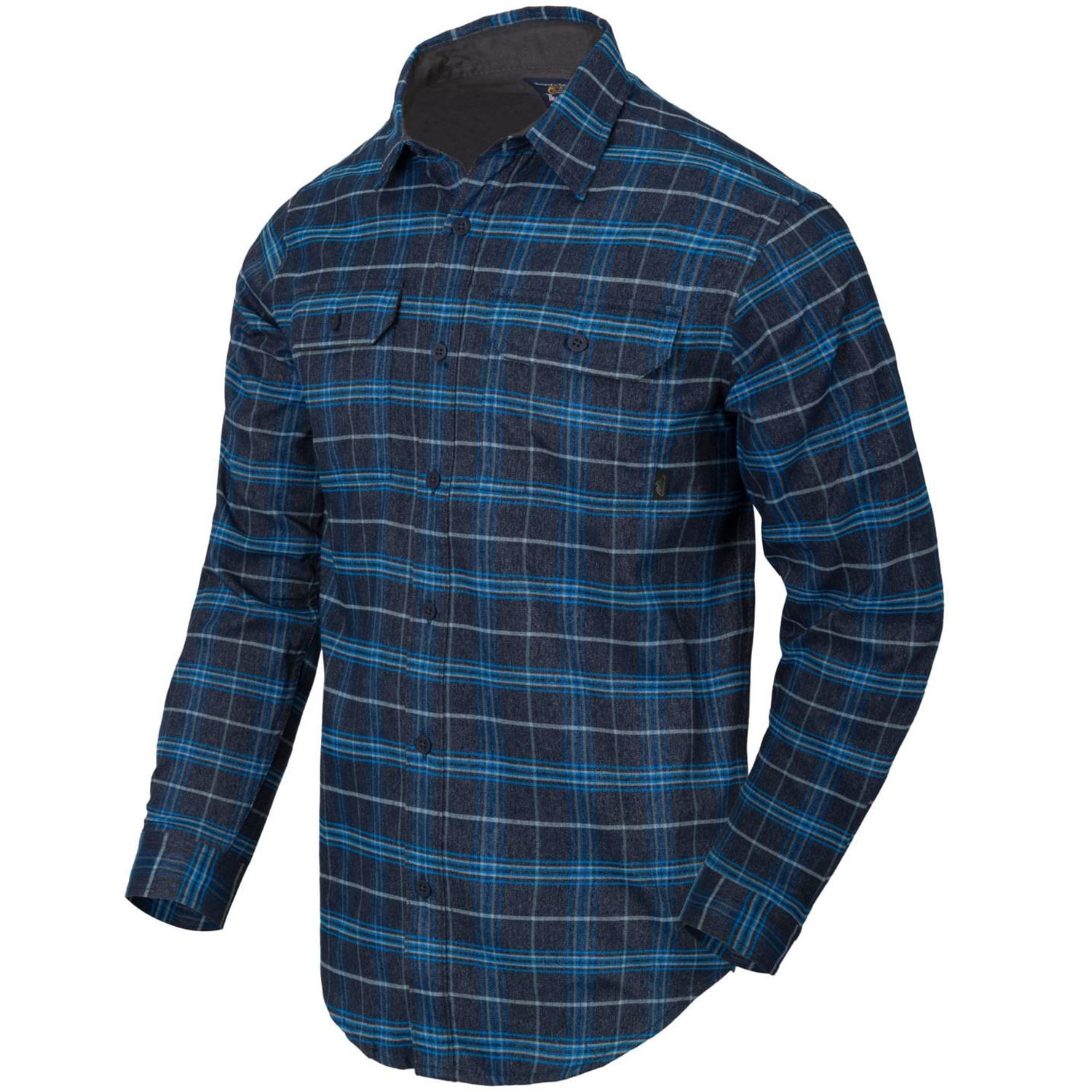 Helikon-Tex GreyMan Polyester/Nylon Shirt - Blue Stonework Plaid