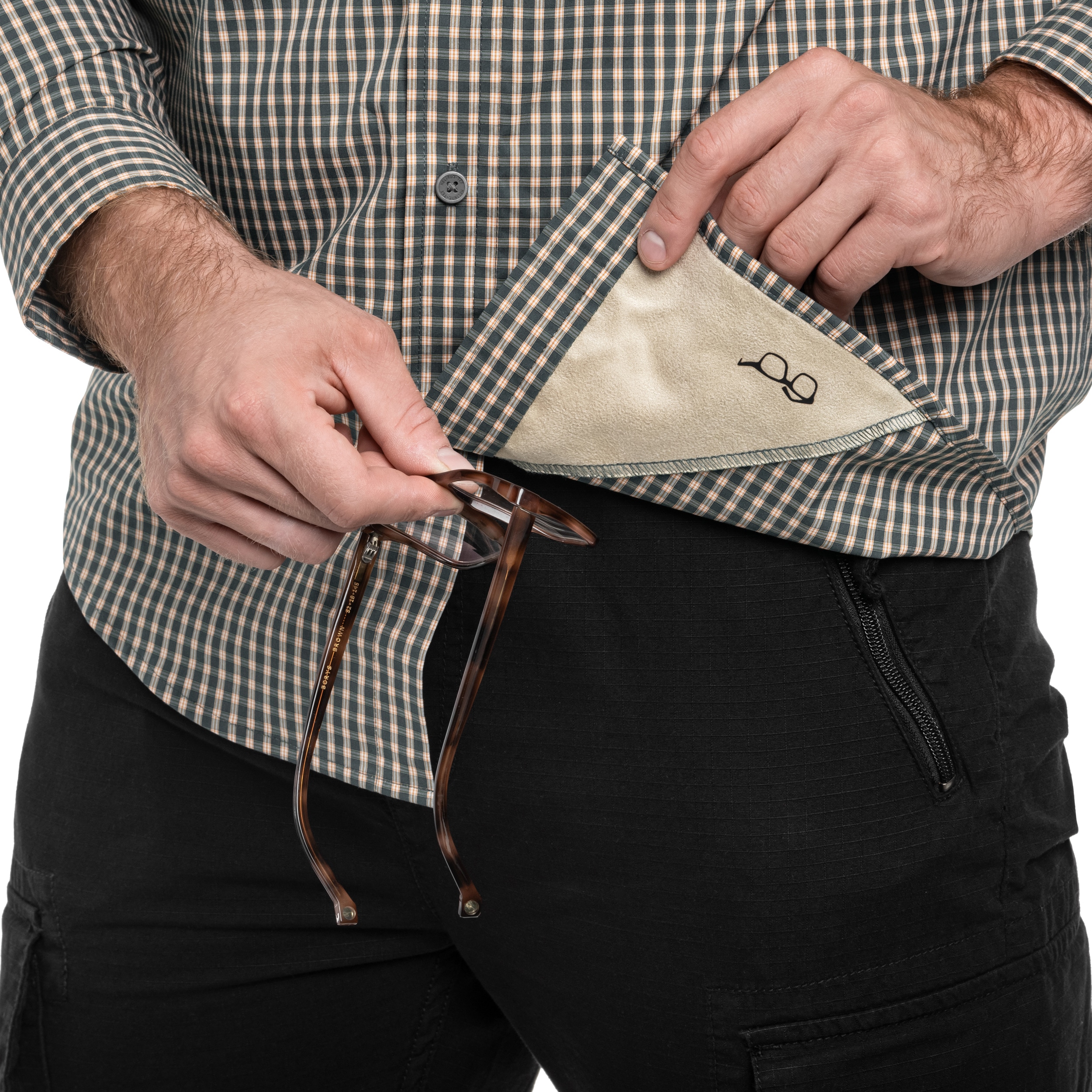 Helikon-Tex Covert Concealed Carry Shirt - Savage Green Checkered