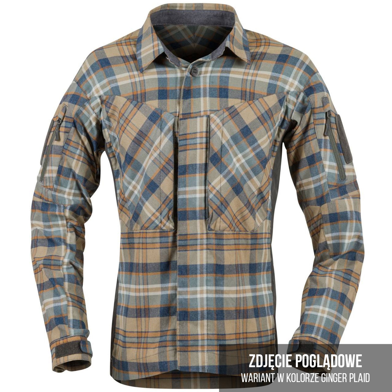 Helikon MBDU Flannel Long Sleeve Shirt - Timber Olive Plaid