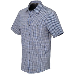 Helikon Covert Concealed Carry Short Sleeve Shirt - Royal Blue Checkered