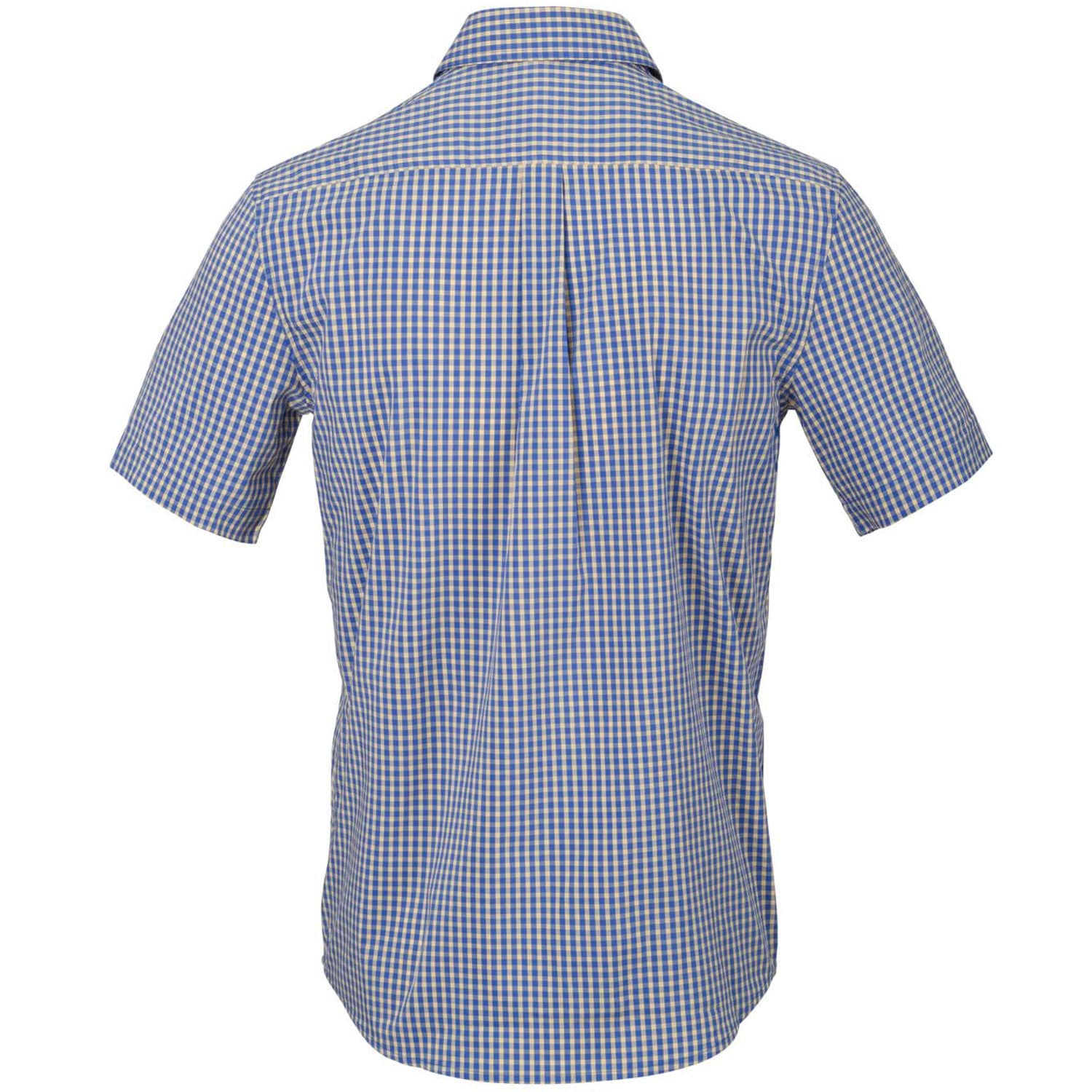 Helikon Covert Concealed Carry Short Sleeve Shirt - Royal Blue Checkered 