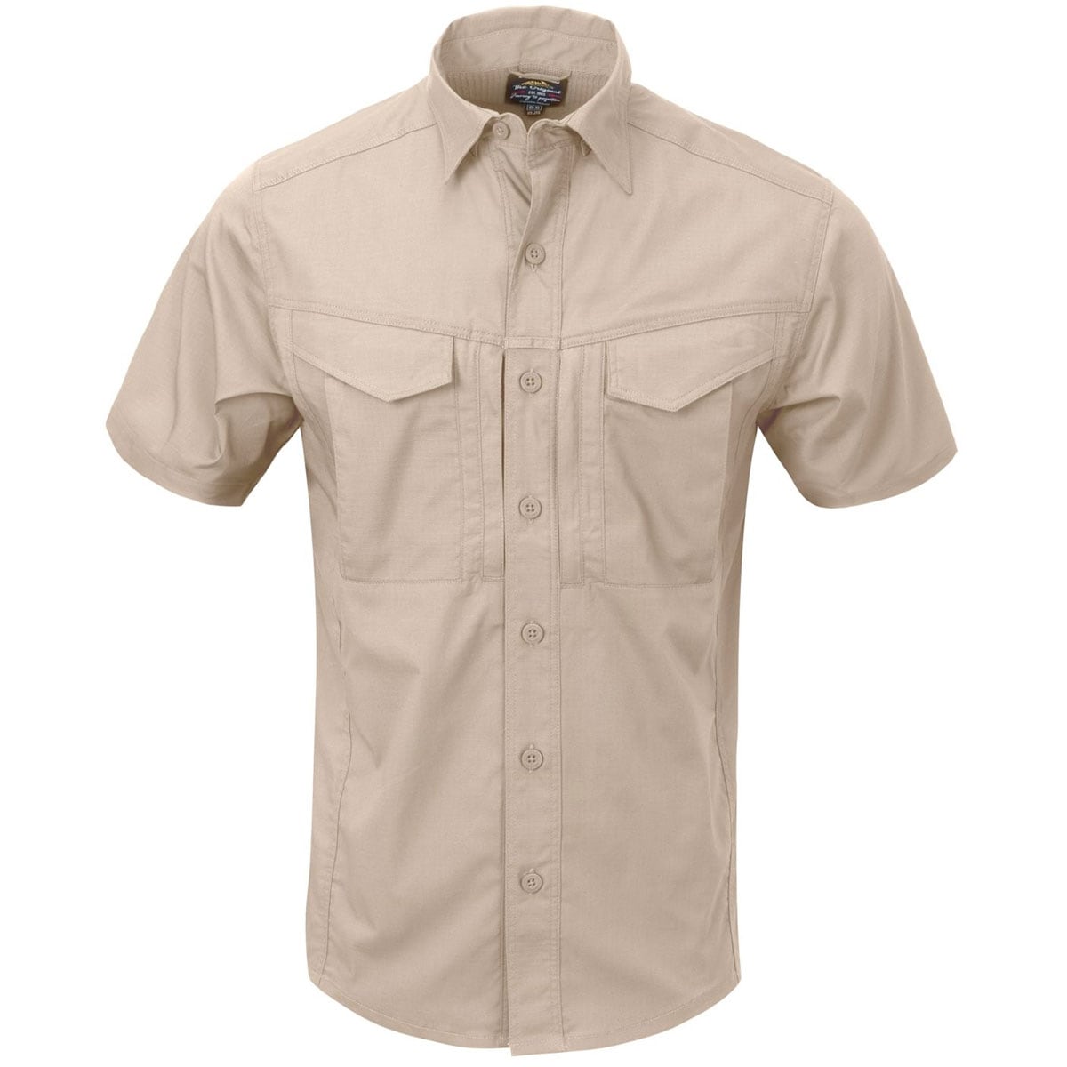 Helikon Defender Mk2 PolyCotton Ripstop Short Sleeve Shirt - Khaki