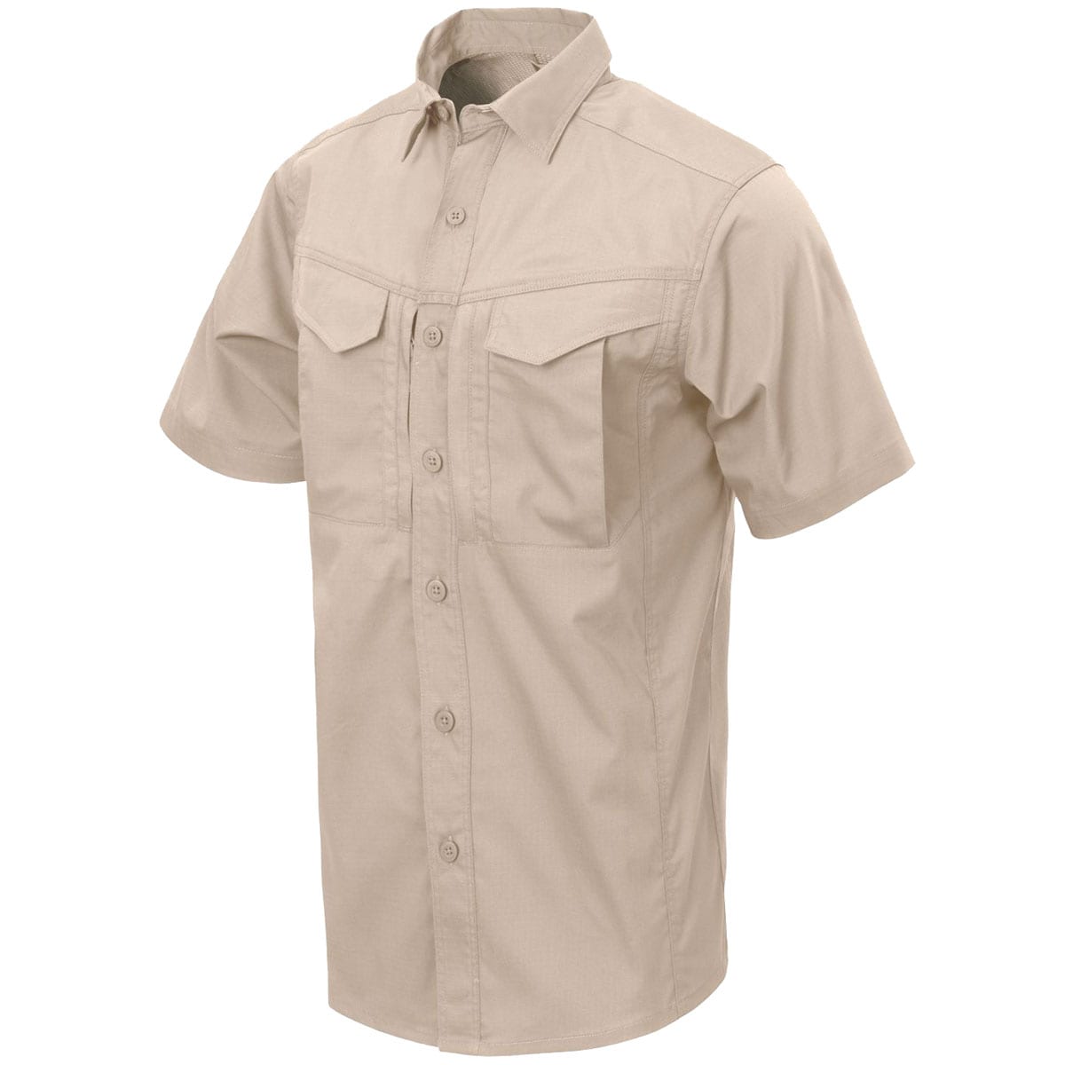 Helikon Defender Mk2 PolyCotton Ripstop Short Sleeve Shirt - Khaki