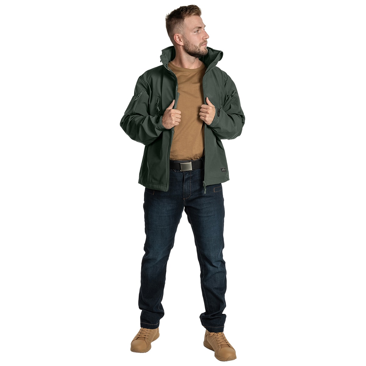 Helikon Gunfighter Softshell Shark Skin Windblocker Jacket - Foliage Green