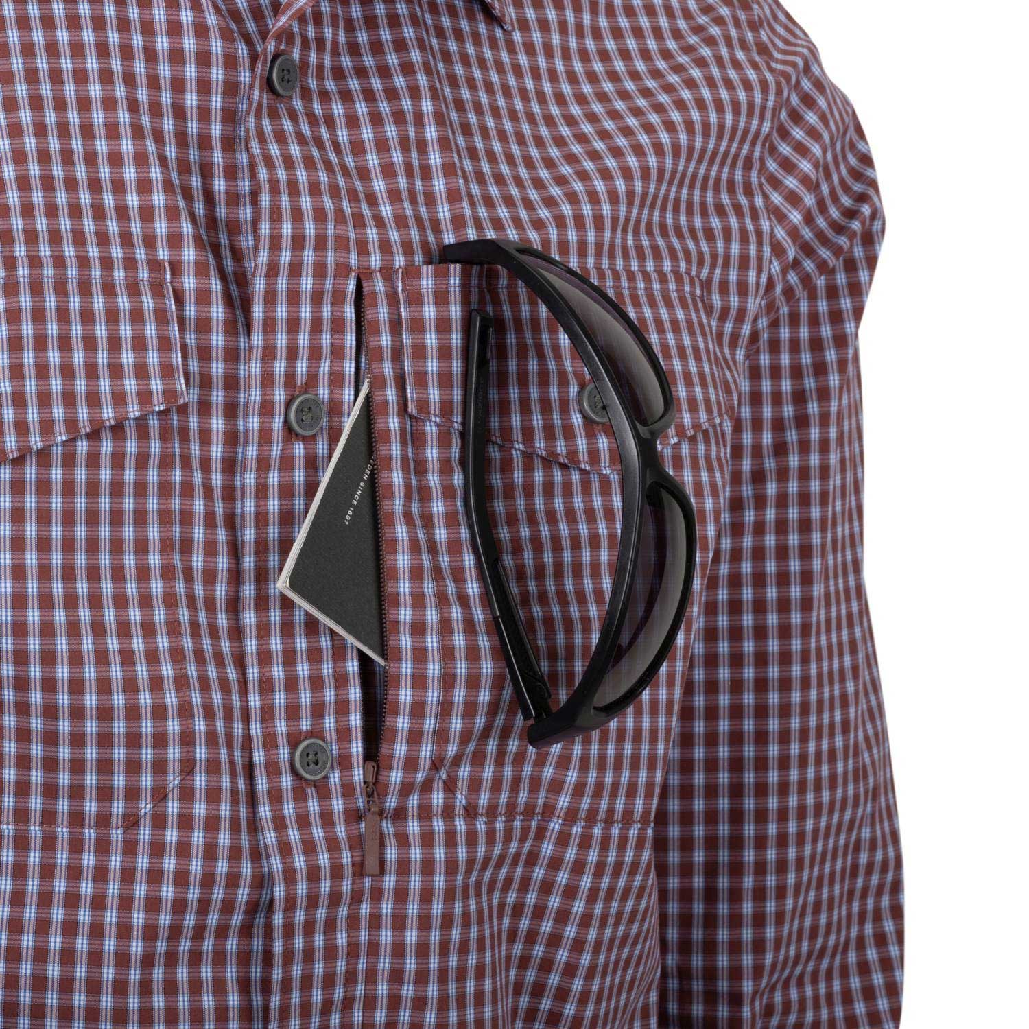 Helikon Covert Concealed Carry Shirt - Scarlet Flame Checkered