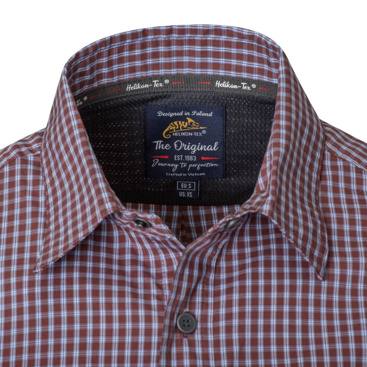 Helikon Covert Concealed Carry Shirt - Scarlet Flame Checkered