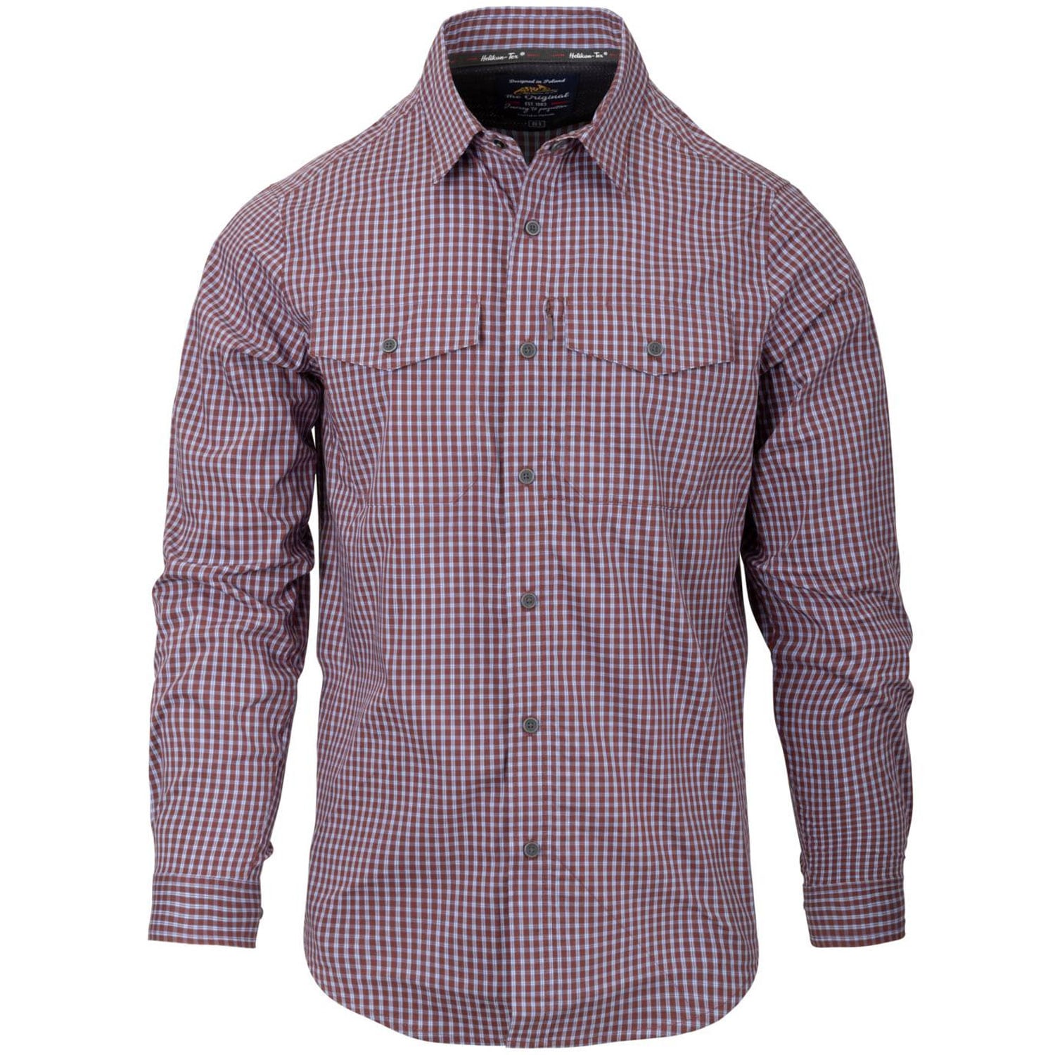 Helikon Covert Concealed Carry Shirt - Scarlet Flame Checkered