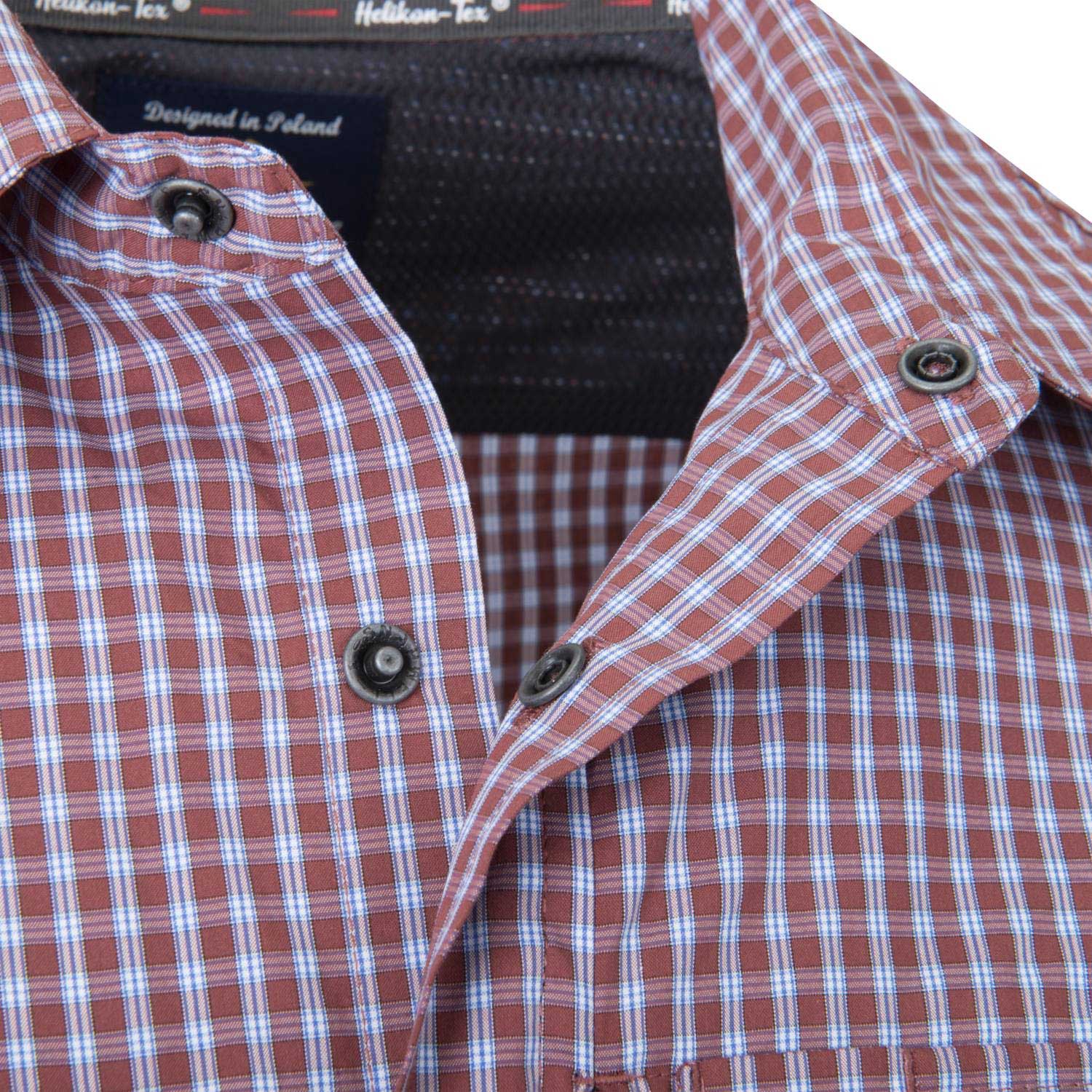 Helikon Covert Concealed Carry Shirt - Scarlet Flame Checkered