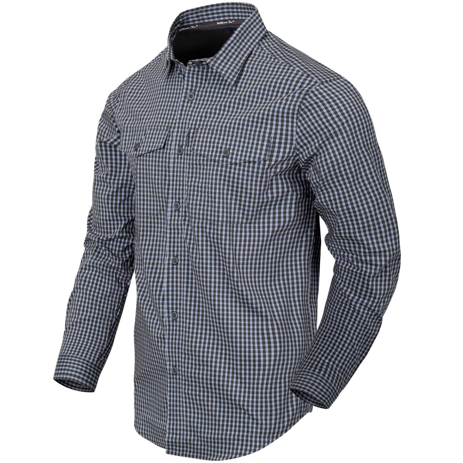 Helikon Covert Concealed Carry Shirt - Phantom Gray Checkered 