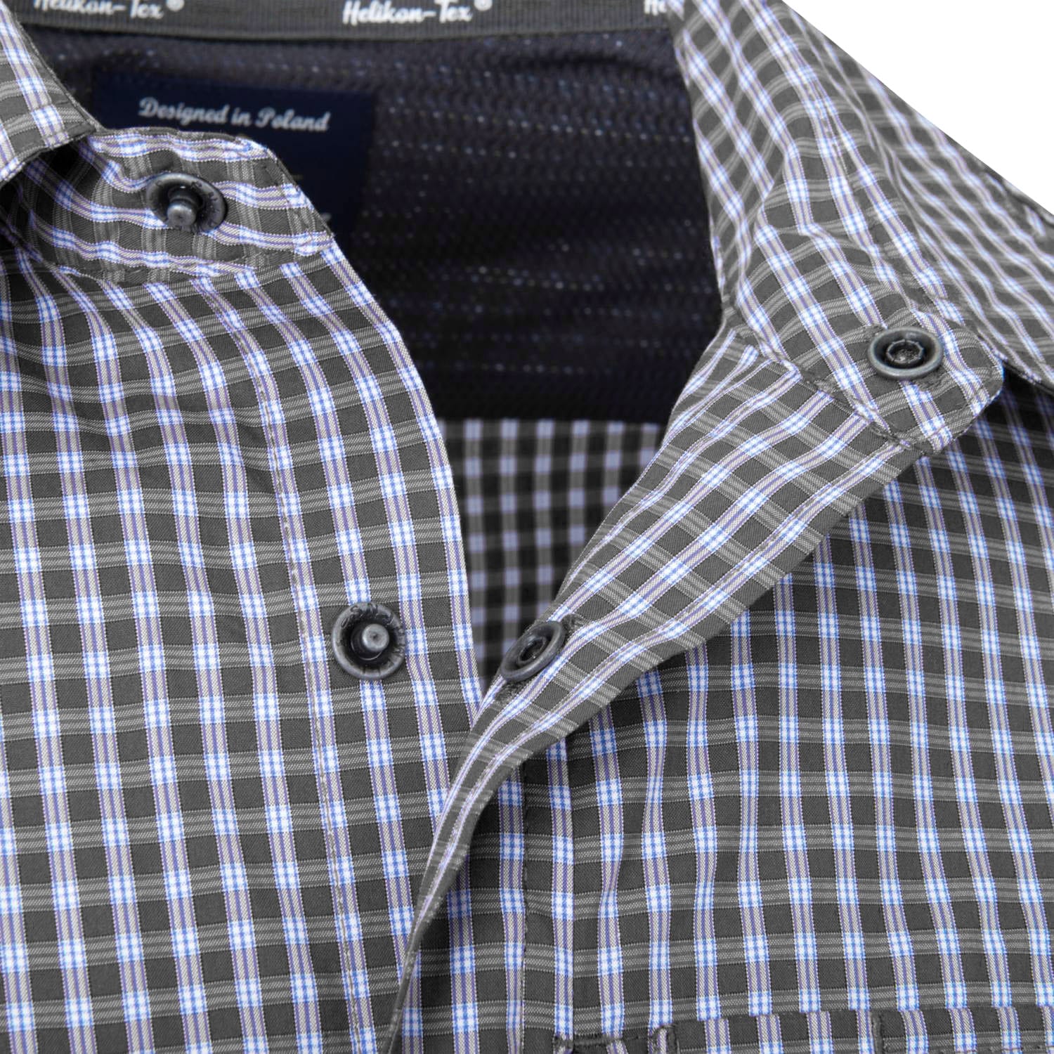 Helikon Covert Concealed Carry Shirt - Phantom Gray Checkered 