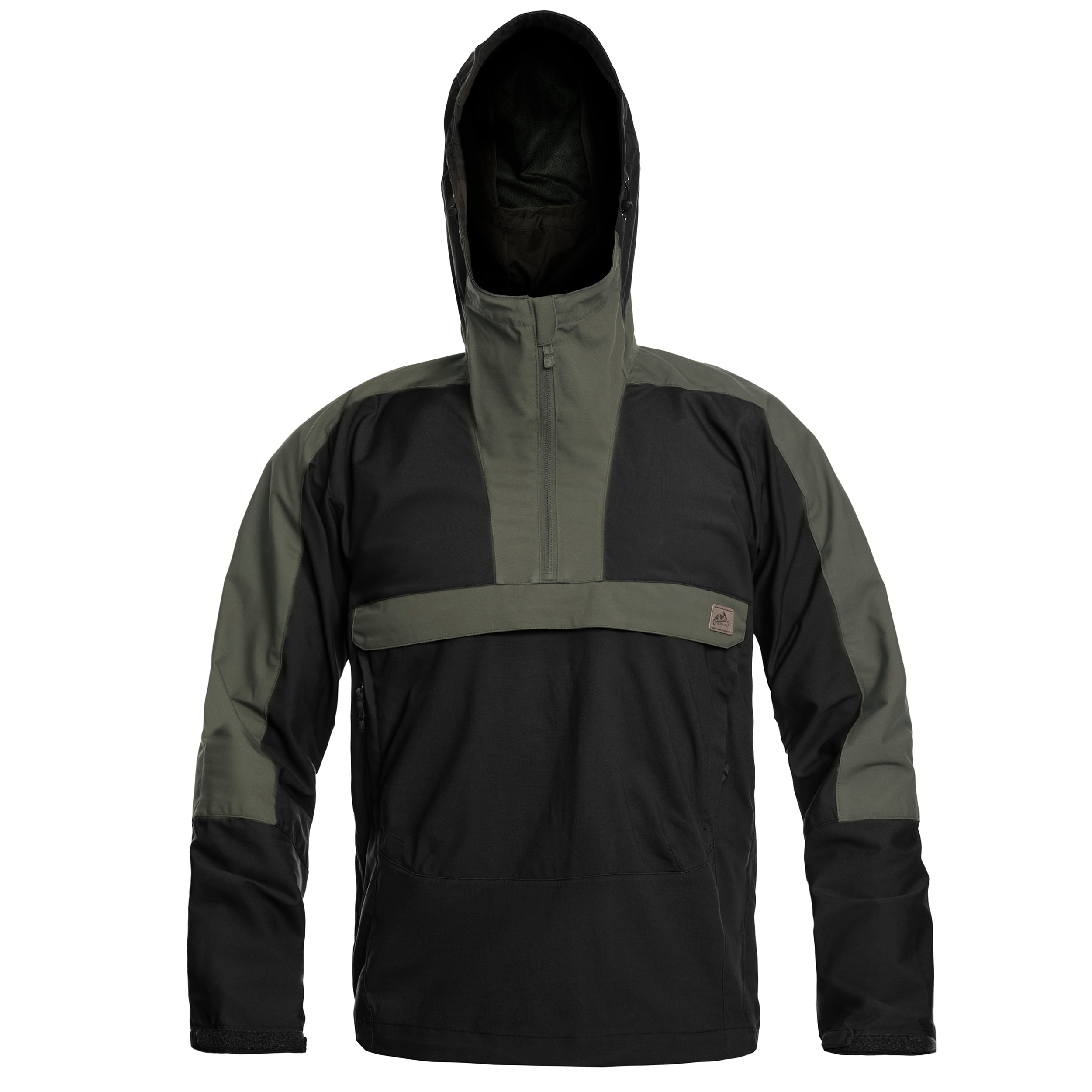 Jacket Helikon Woodsman Anorak - Black/Taiga Green 