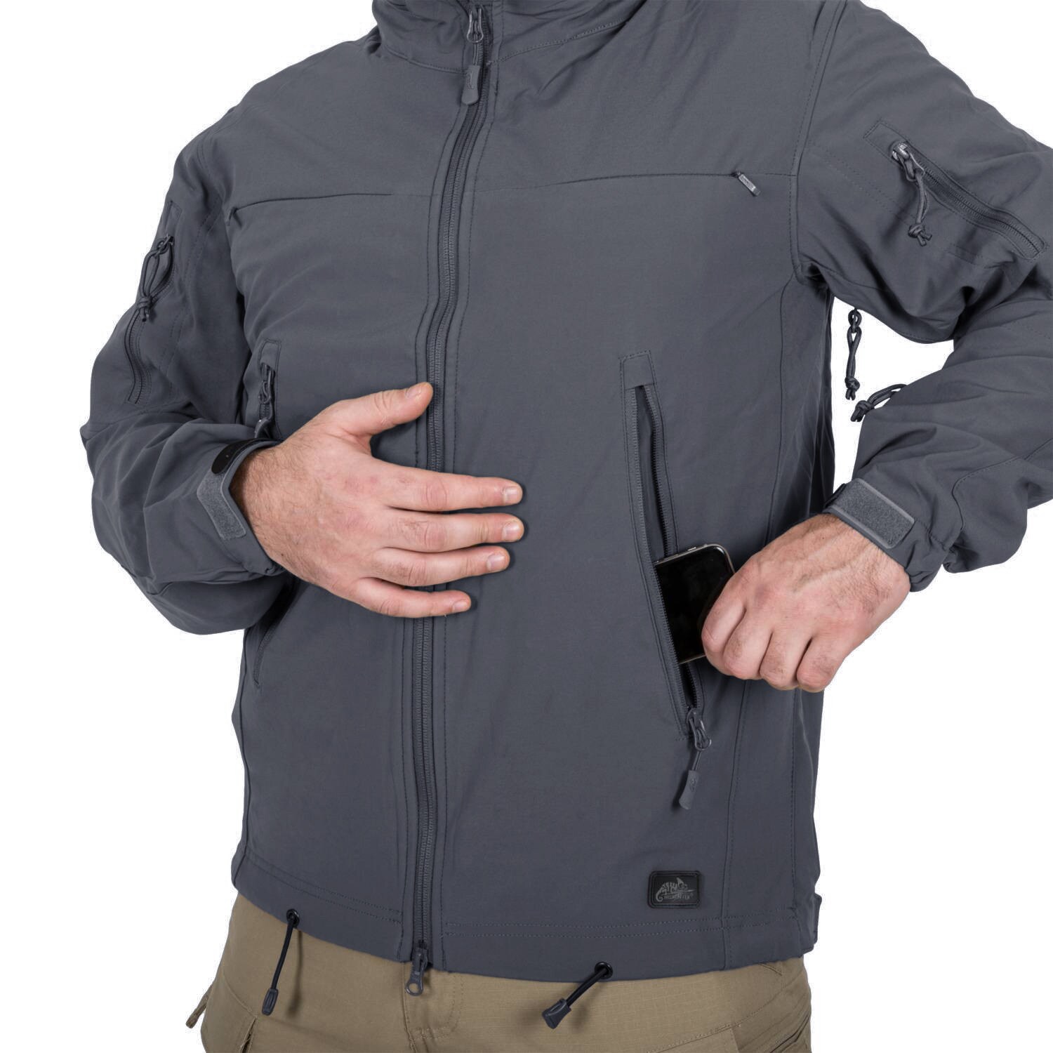 Helikon Cougar Softshell Windblocker QSA HID Jacket - Shadow Grey