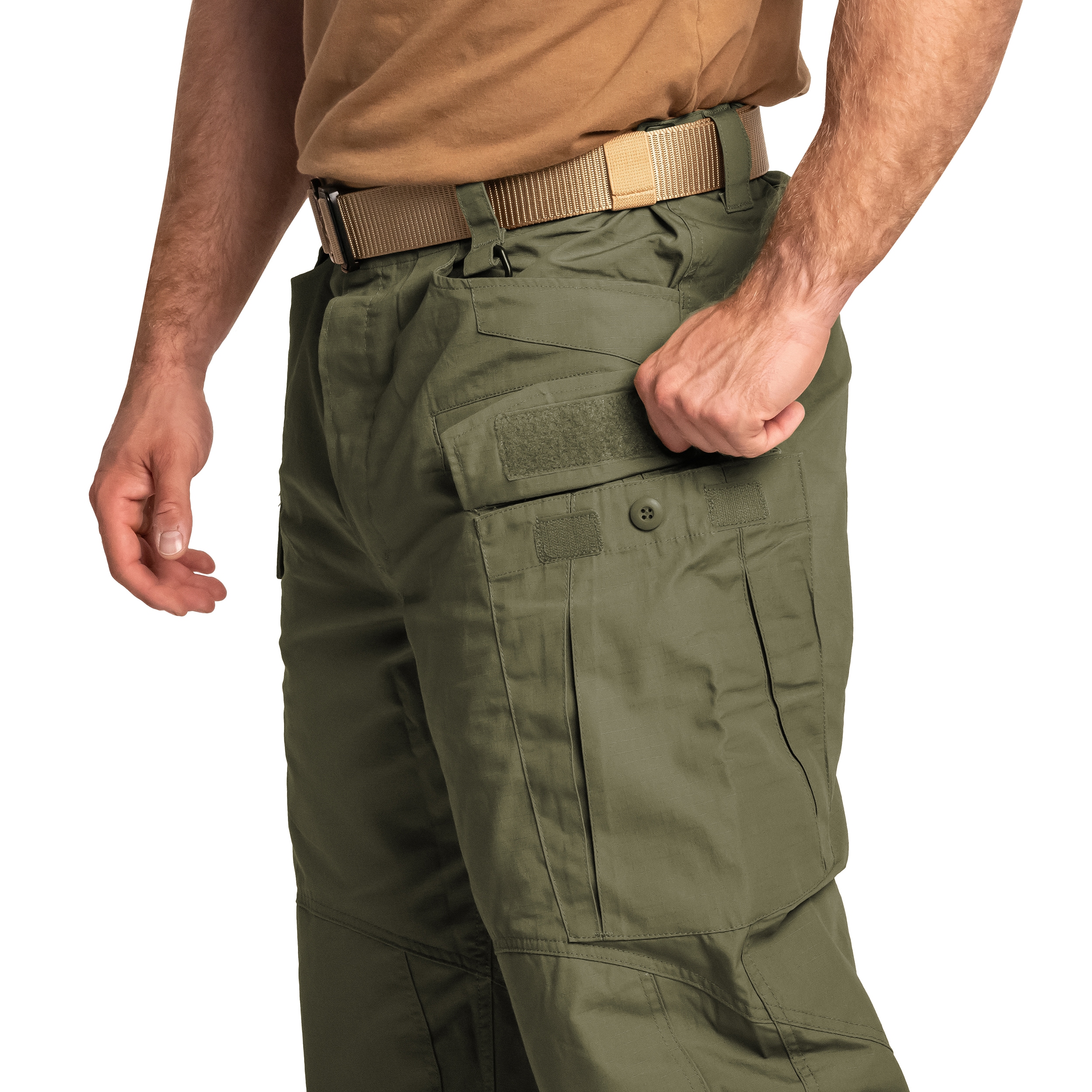 Helikon SFU NextPolyCotton Rip-Stop Military Pants - Olive Green