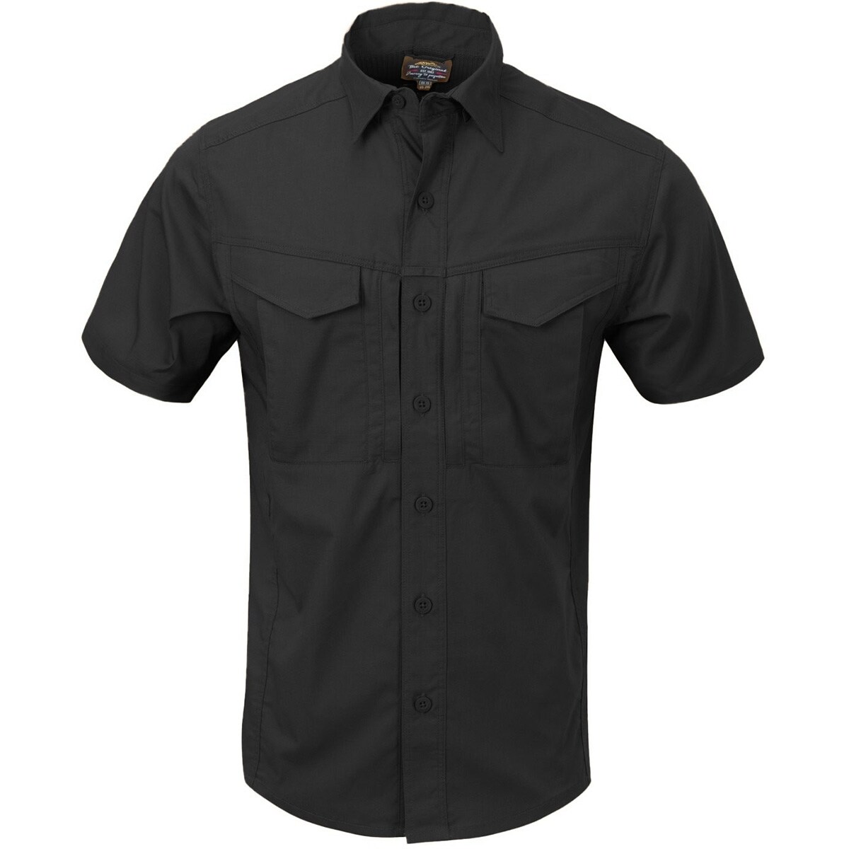 Helikon Defender Mk2 PolyCotton Ripstop Short Sleeve Shirt - Black 