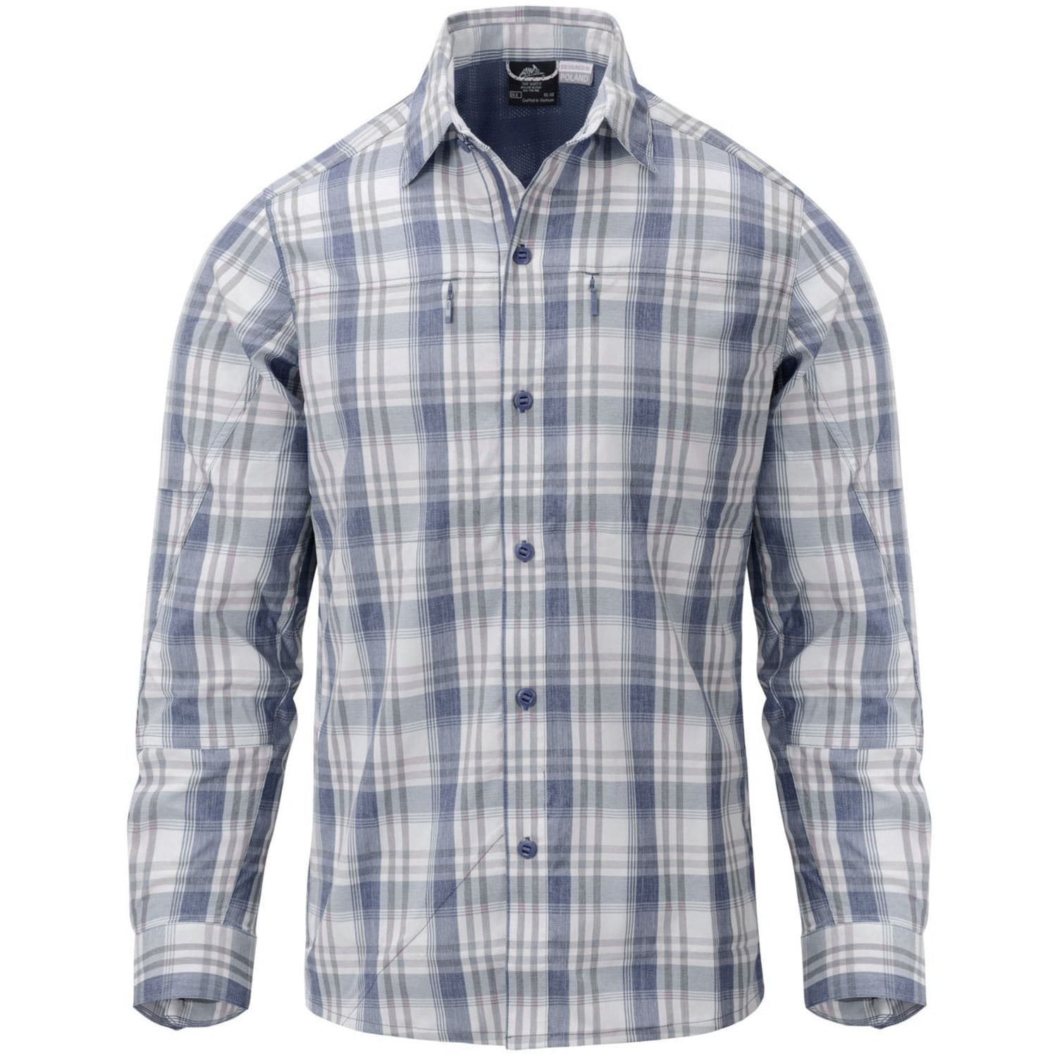 Helikon Trip Long Sleeve Shirt - Indigo Plaid