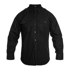 Mil-Tec Ripstop Tactical Shirt Long Sleeve - Black