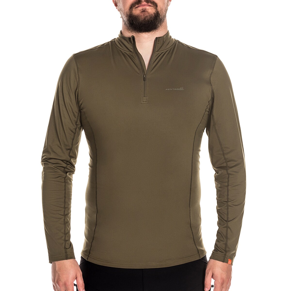Pentagon Pindos 1/2 ZIP Thermoactive T-shirt - Olive