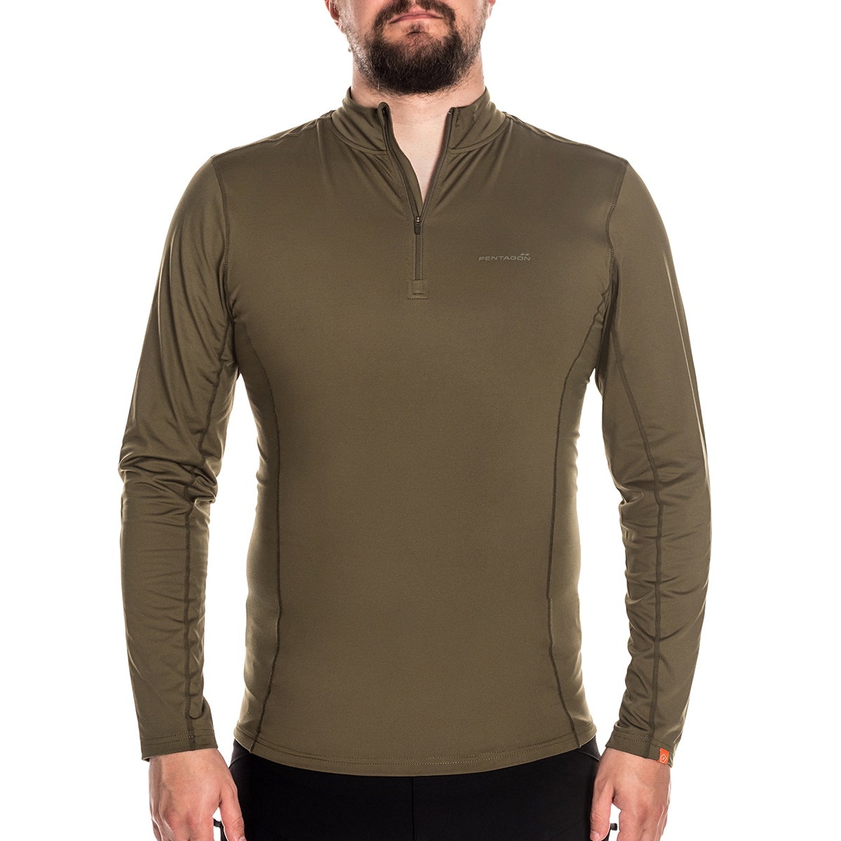 Pentagon Pindos 1/2 ZIP Thermoactive T-shirt - Olive