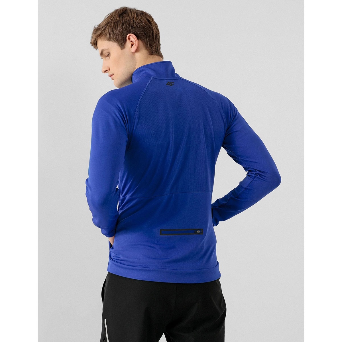 4F Men's Running Sweatshirt L21 BLMF010 - Cobalt Blue