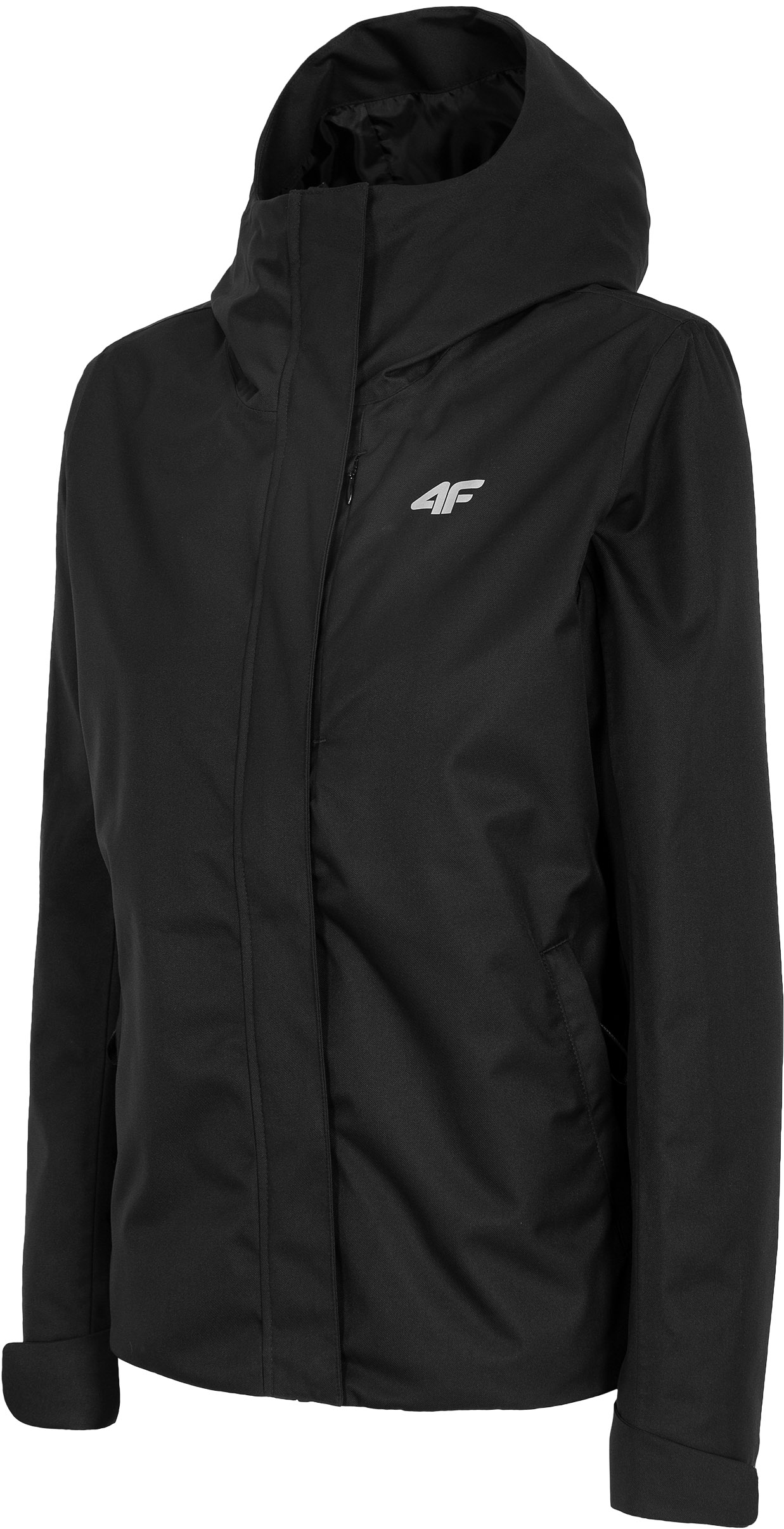 4F KUD002 Women's Jacket - Deep Black