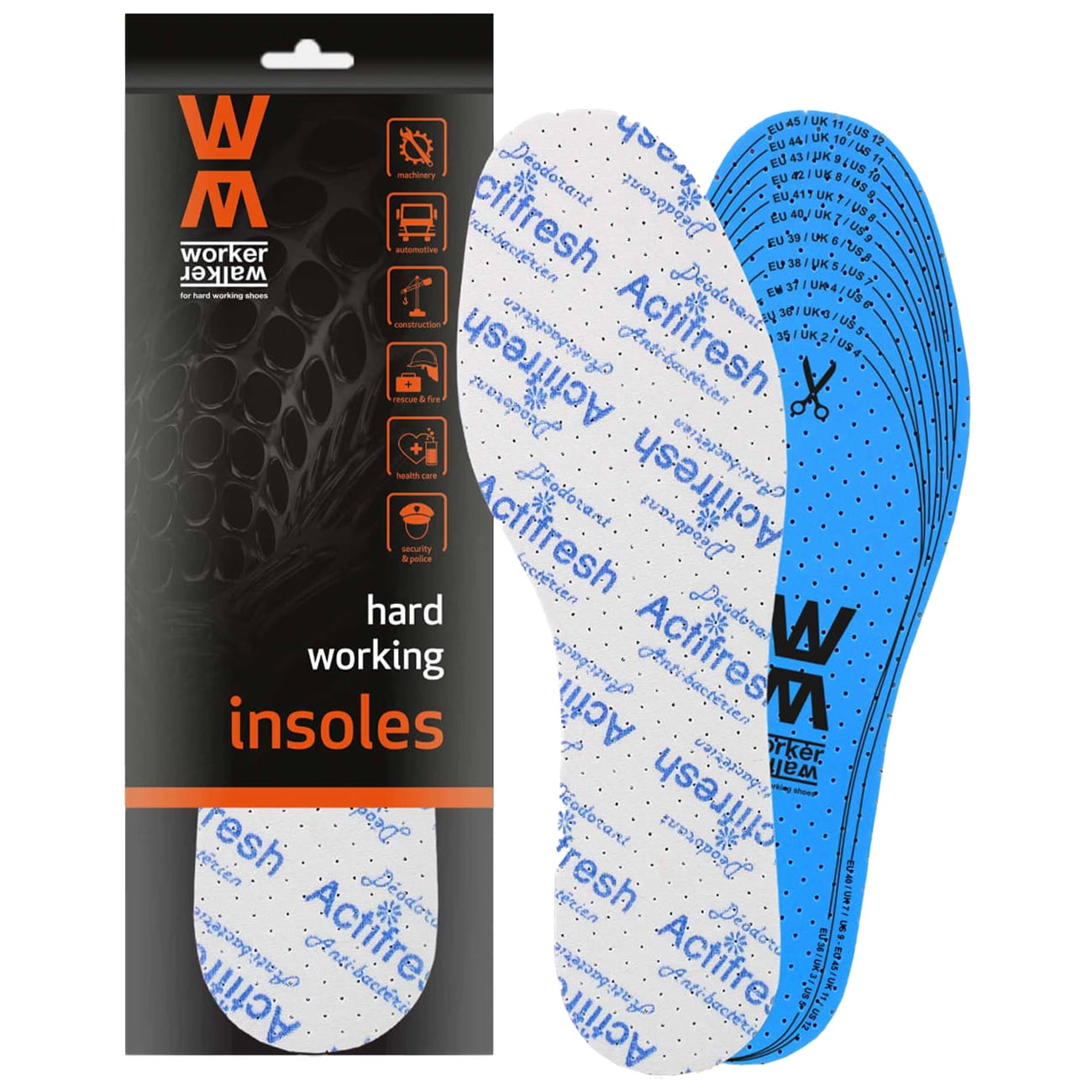 Worker Walker Fresh Up shoe insoles Pro