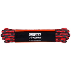 Worker Walker round laces 120 cm - Black/Red
