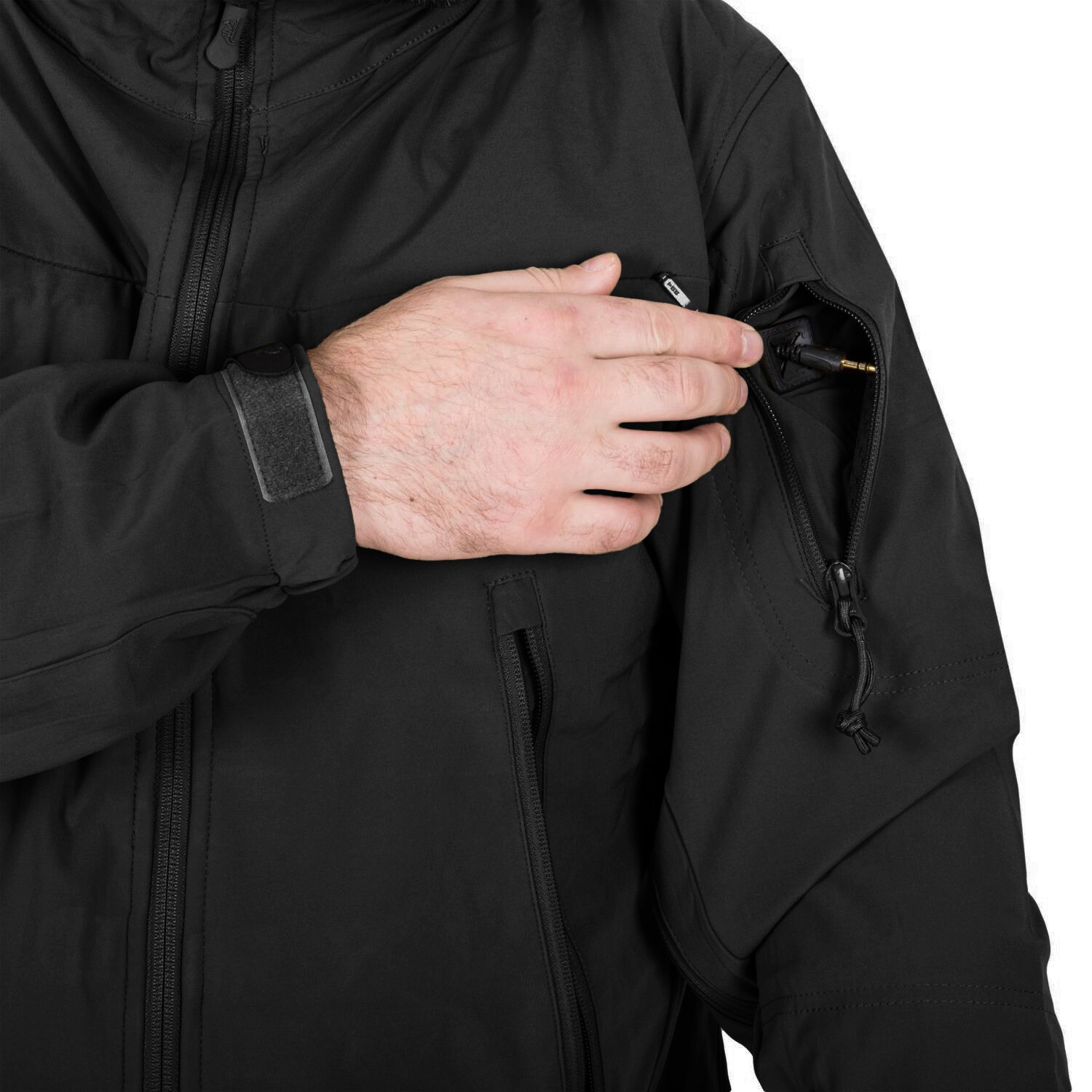 Helikon-Tex Cougar Softshell Windblocker QSA HID Jacket - Black