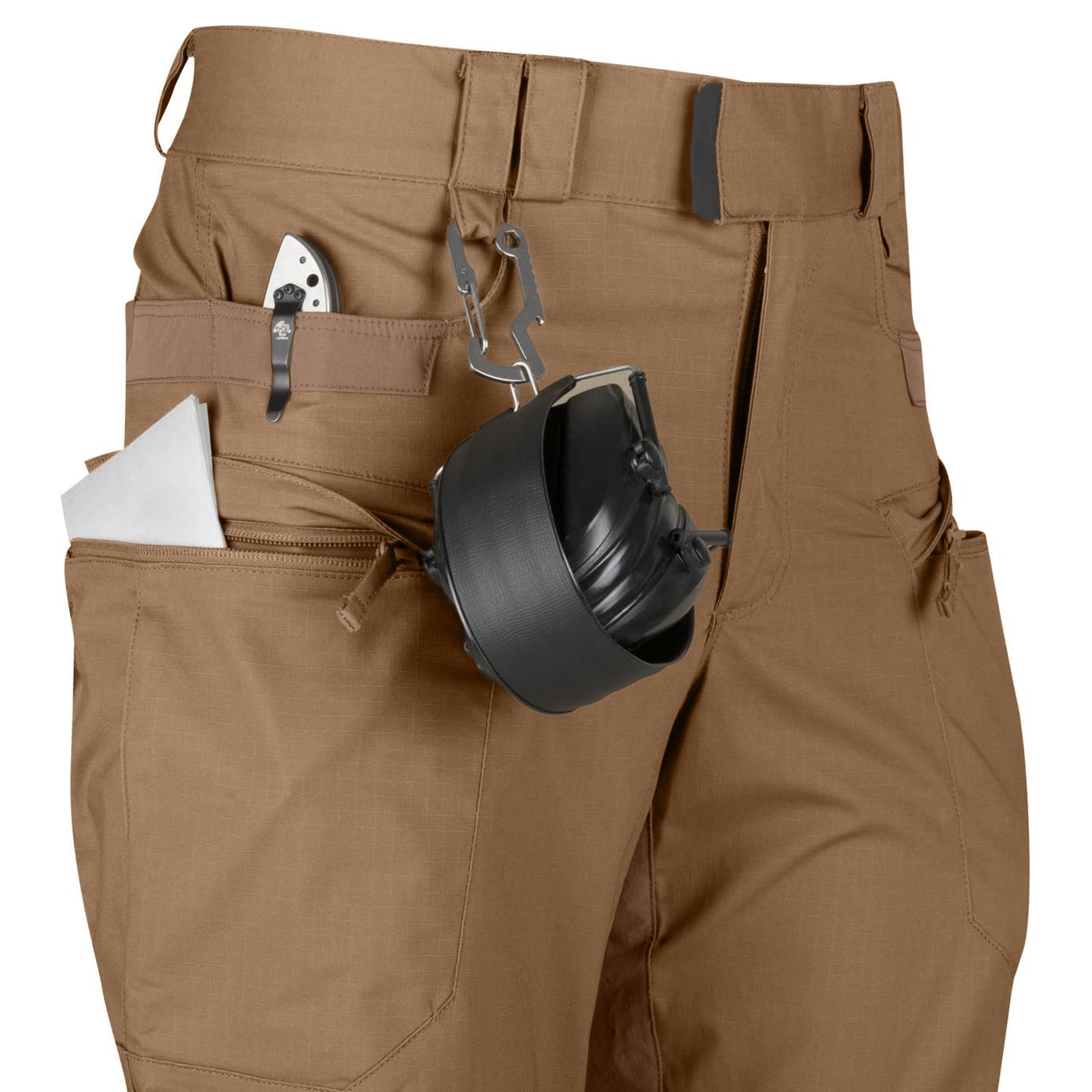 Helikon Hybrid Tactical PolyCotton Rip-Stop Pants - Mud Brown