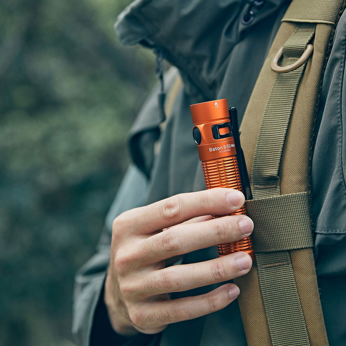 Olight Baton 3 Pro Max Cool White Orange rechargeable torch - 2500 lumens