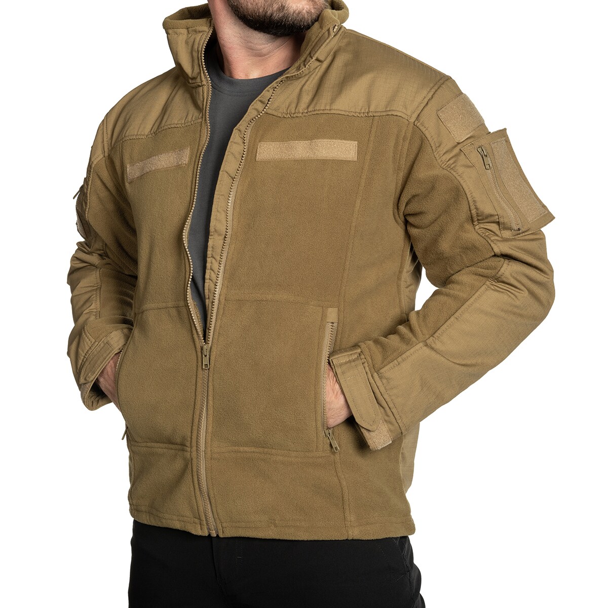MFH Combat Fleece Jacket Coyote